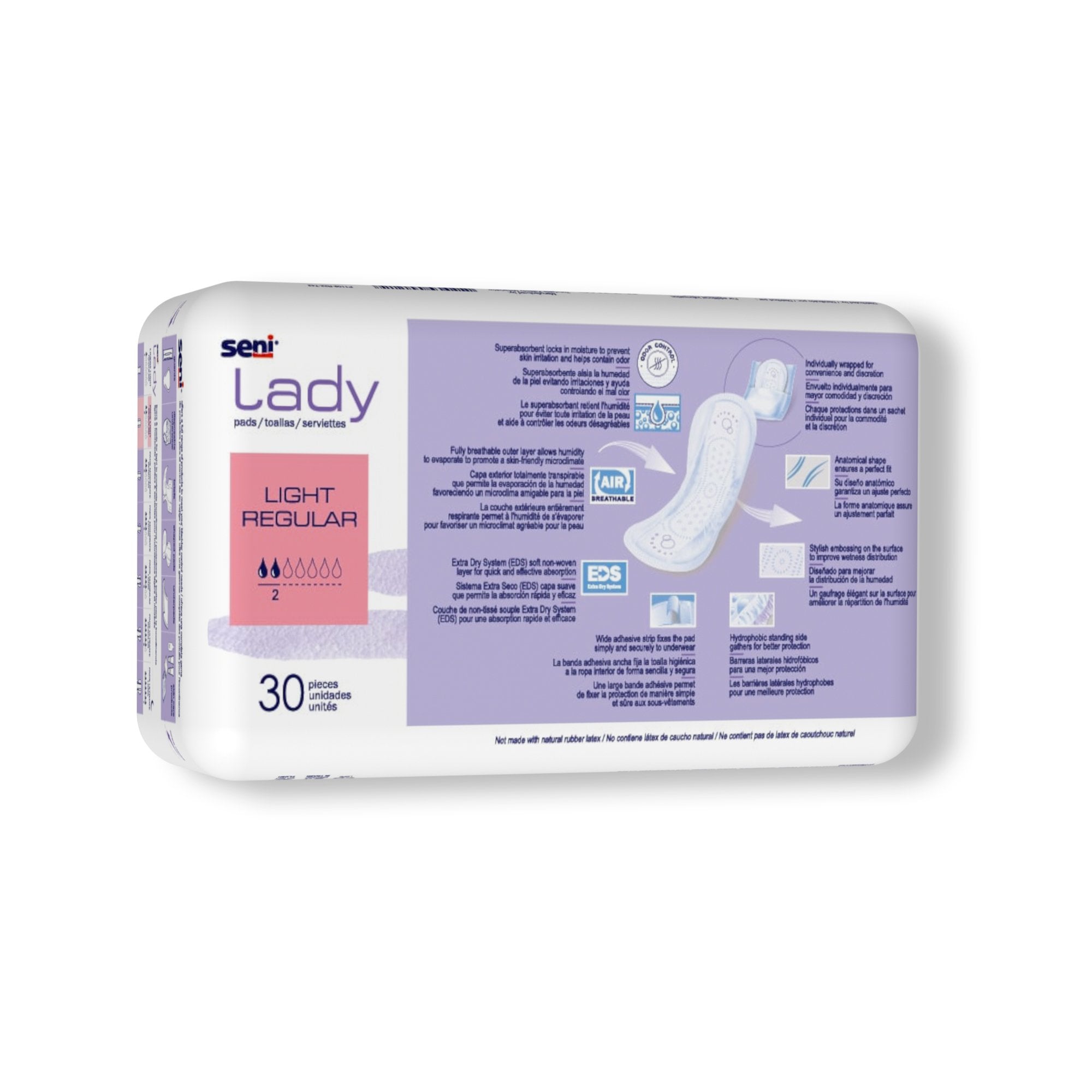 Seni® Lady Light Pads, Regular (30 Units)