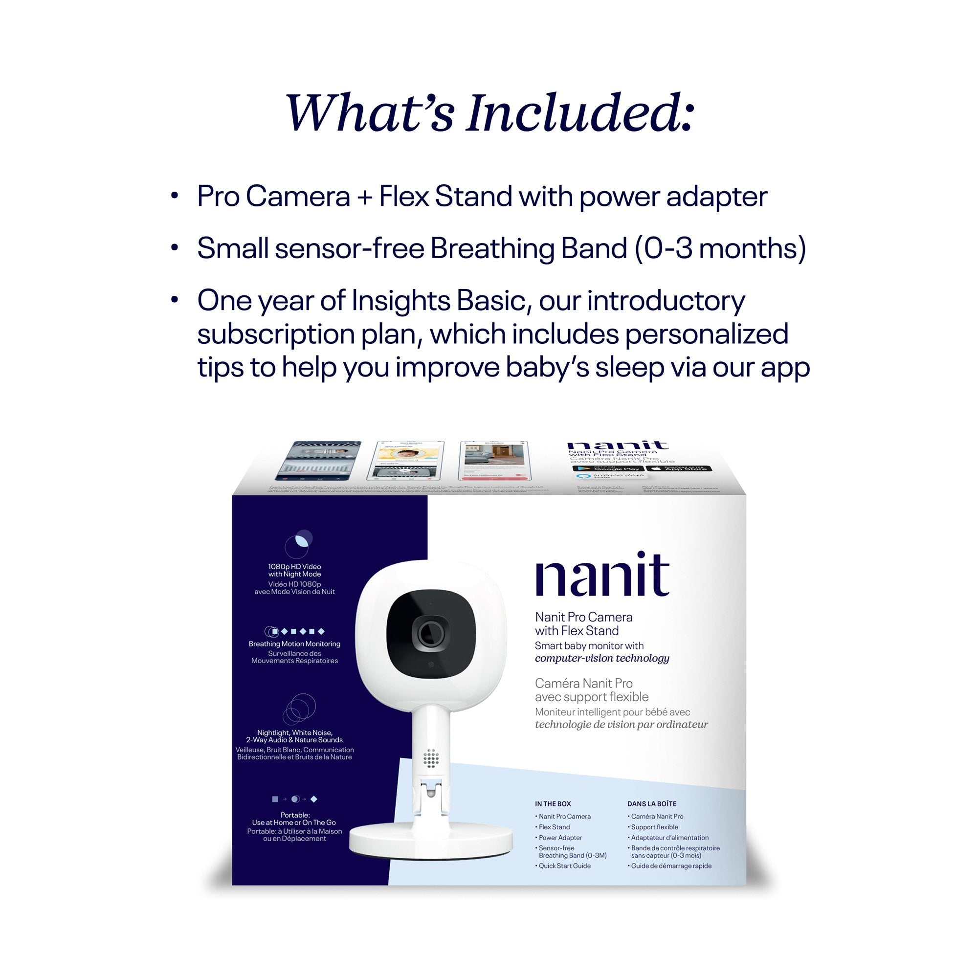 Nanit Pro Camera with Flex Stand (1 Unit)