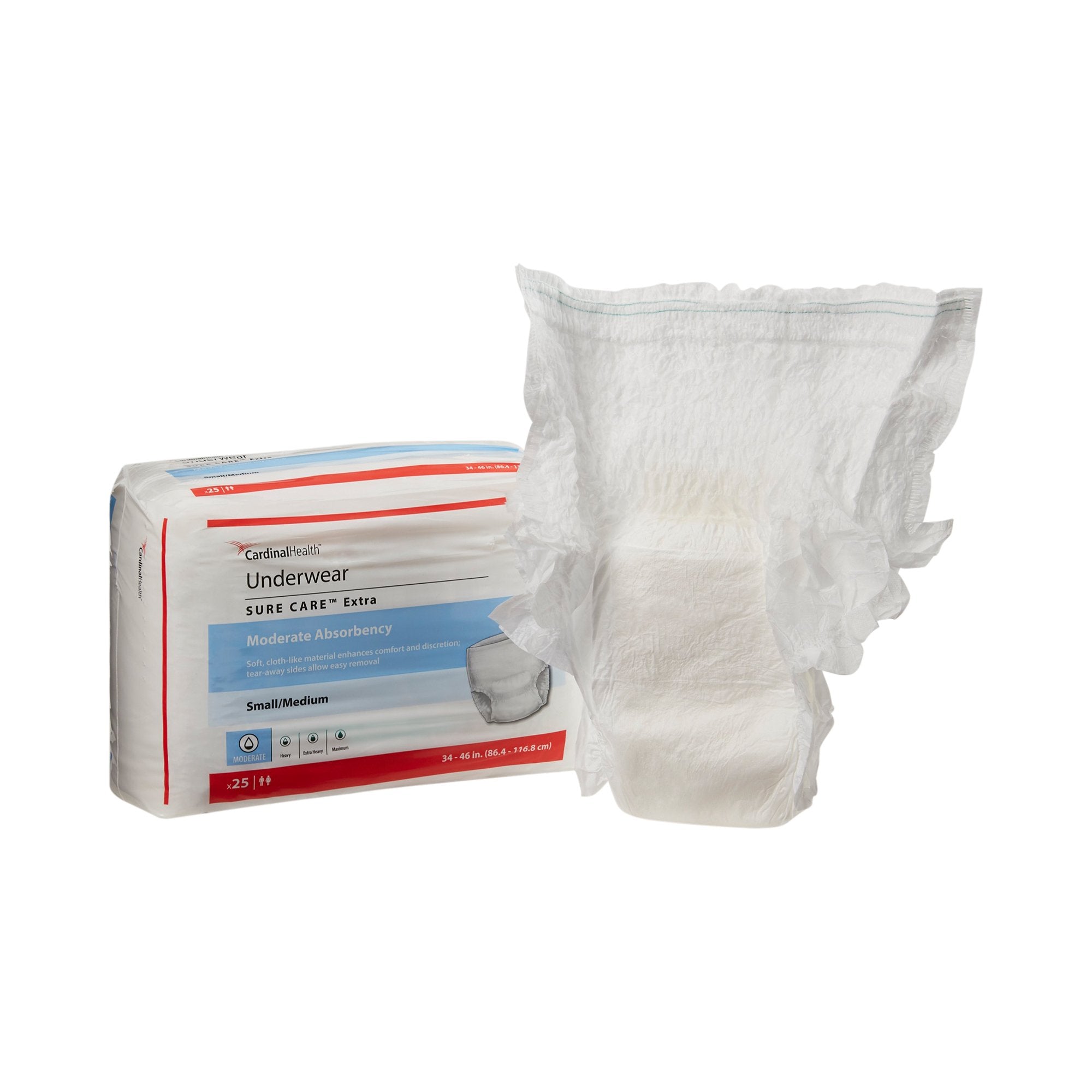 Simplicity™ Extra Moderate Absorbent Underwear, Small / Medium (25 Units)