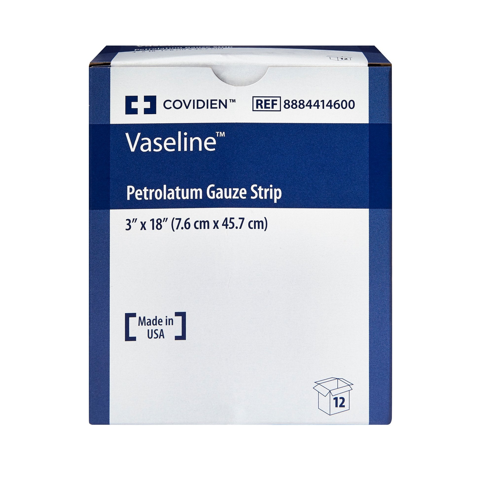 Vaseline® Petrolatum Impregnated Dressing, 3 x 18 Inch (12 Units)