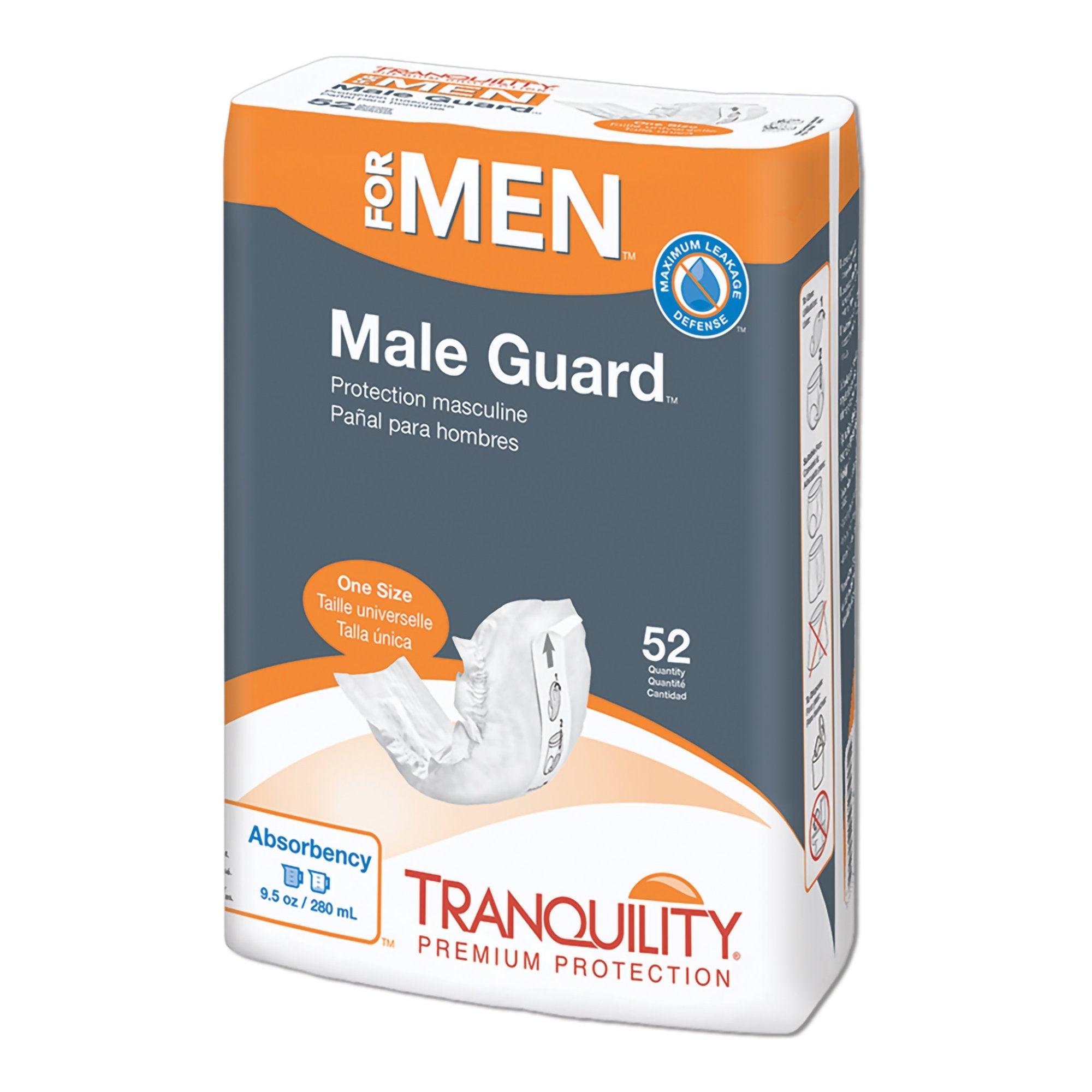 Tranquility® Male Guard™ Bladder Control Pad, 12¼-Inch Length (52 Units)