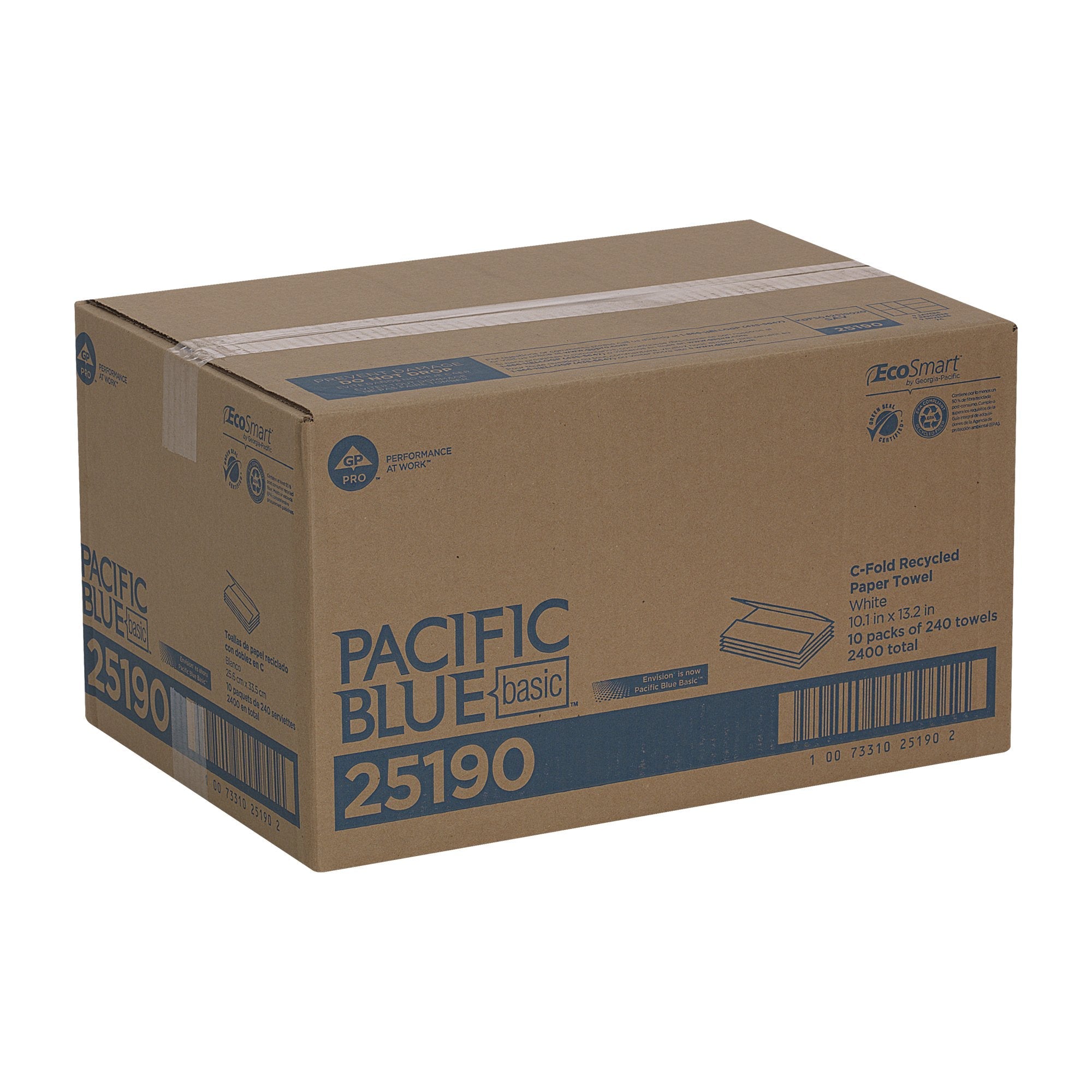 Pacific Blue Basic™ Paper Towel, 240 per Pack (10 Units)