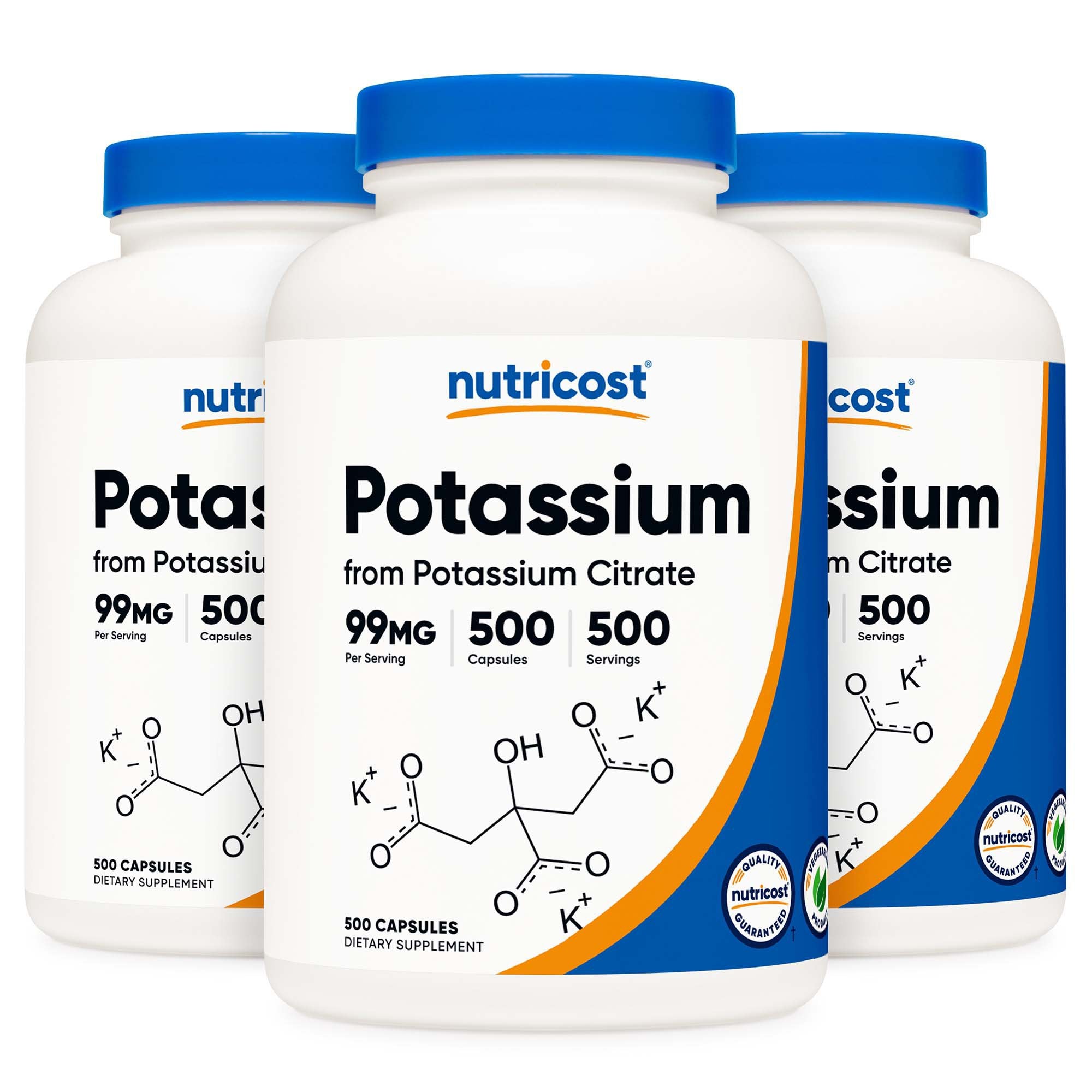 Dietary Supplement nutricost® Potassium Citrate 99 mg Strength Capsule 500 Per Bottle - image 2