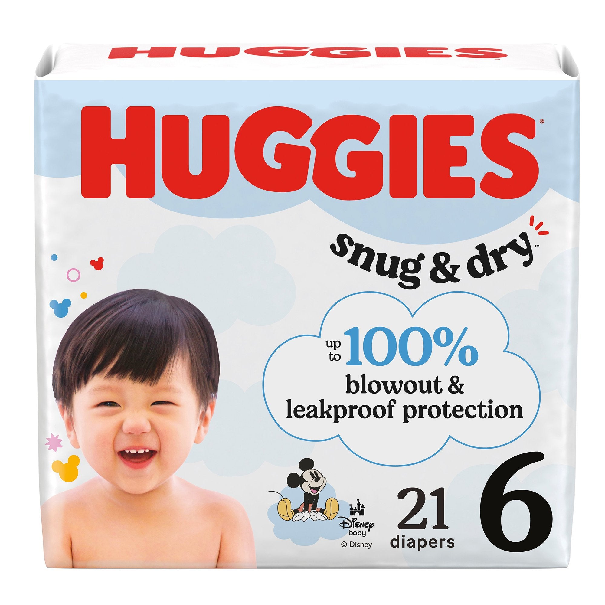 Unisex Baby Diaper Huggies® Snug & Dry Size 6 Disposable Heavy Absorbency - image 3