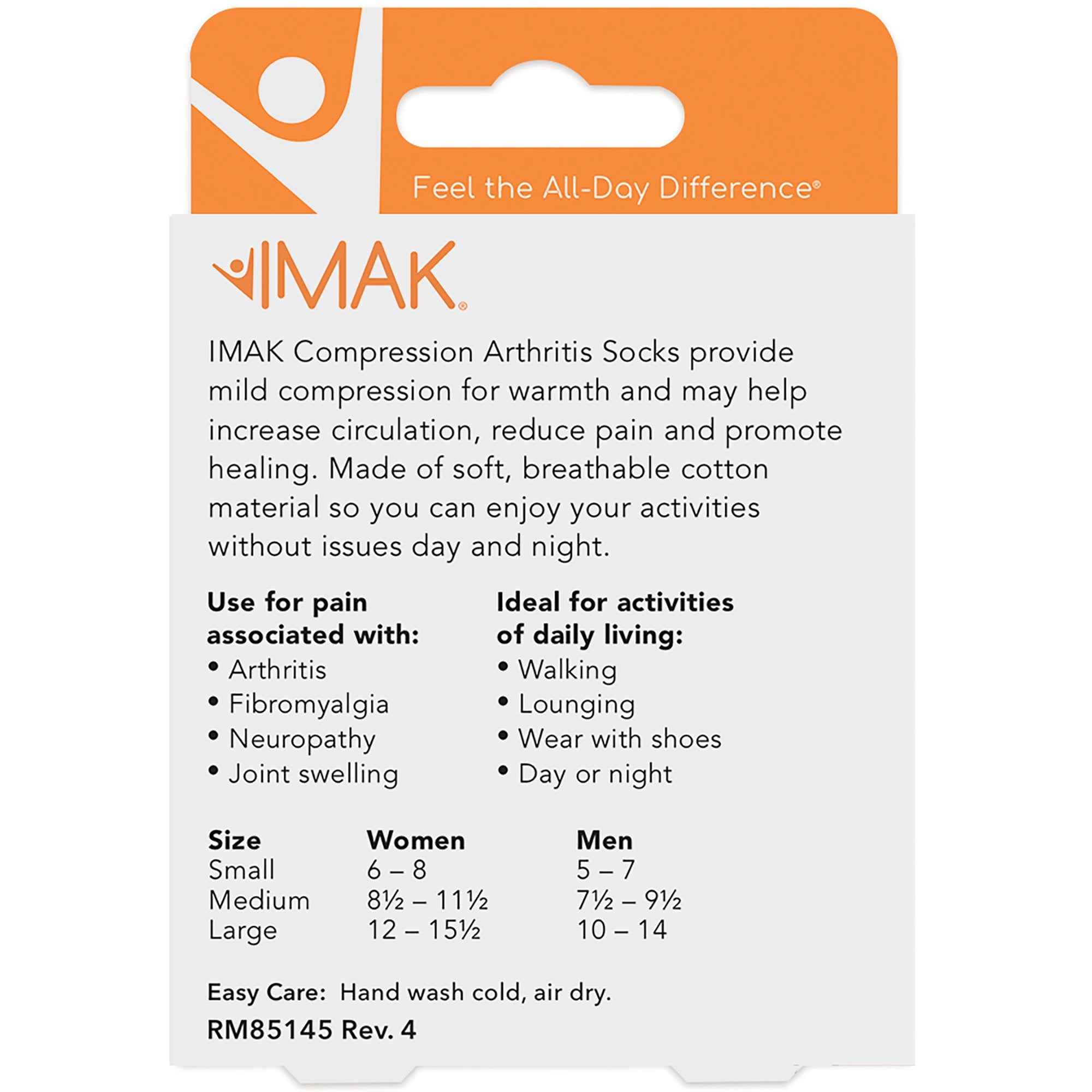 IMAK® Compression Arthritis Socks, Large (1 Unit)