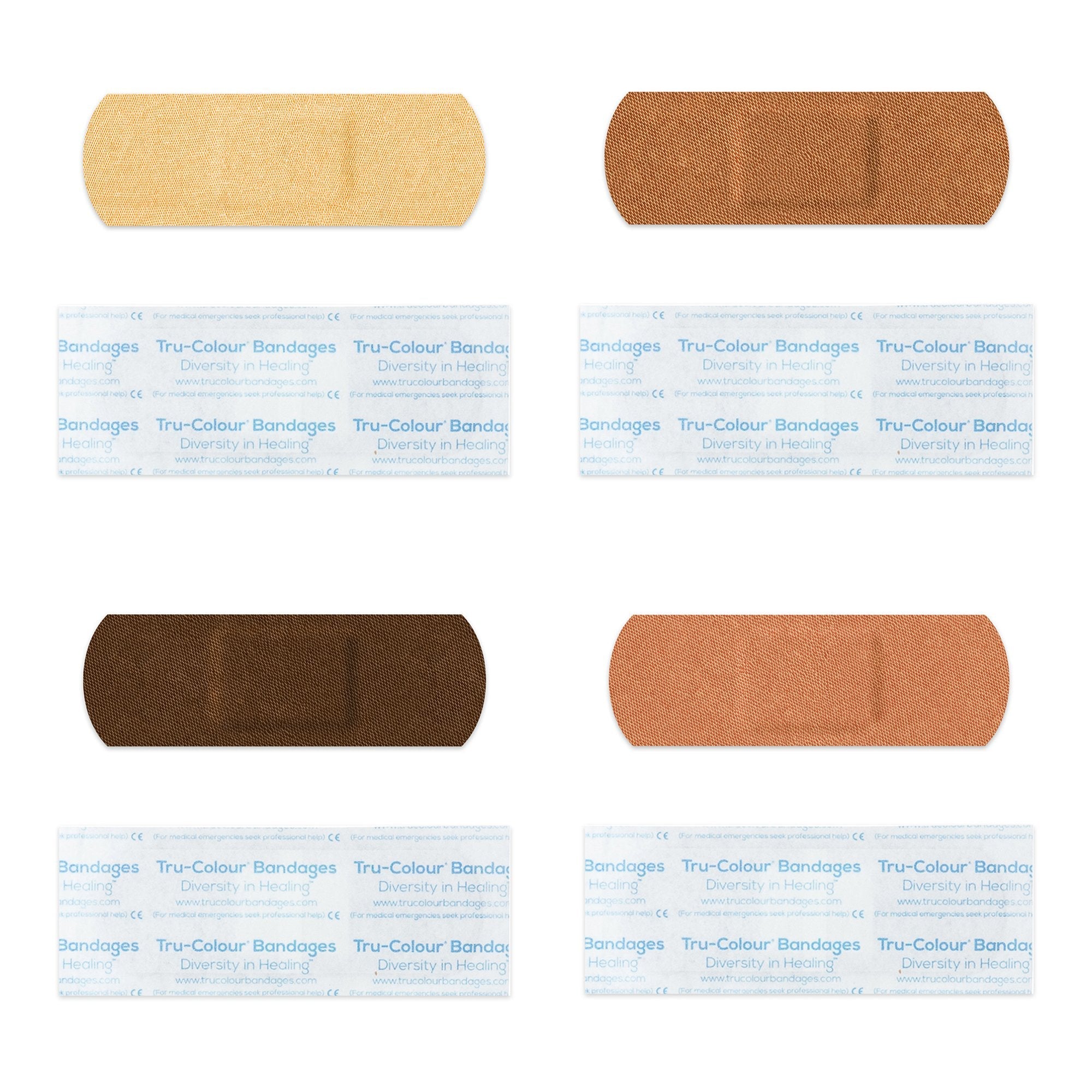 TruColour® Beige / Olive / Brown / Dark Brown Adhesive Strip, 1 x 3 Inch (100 Units)