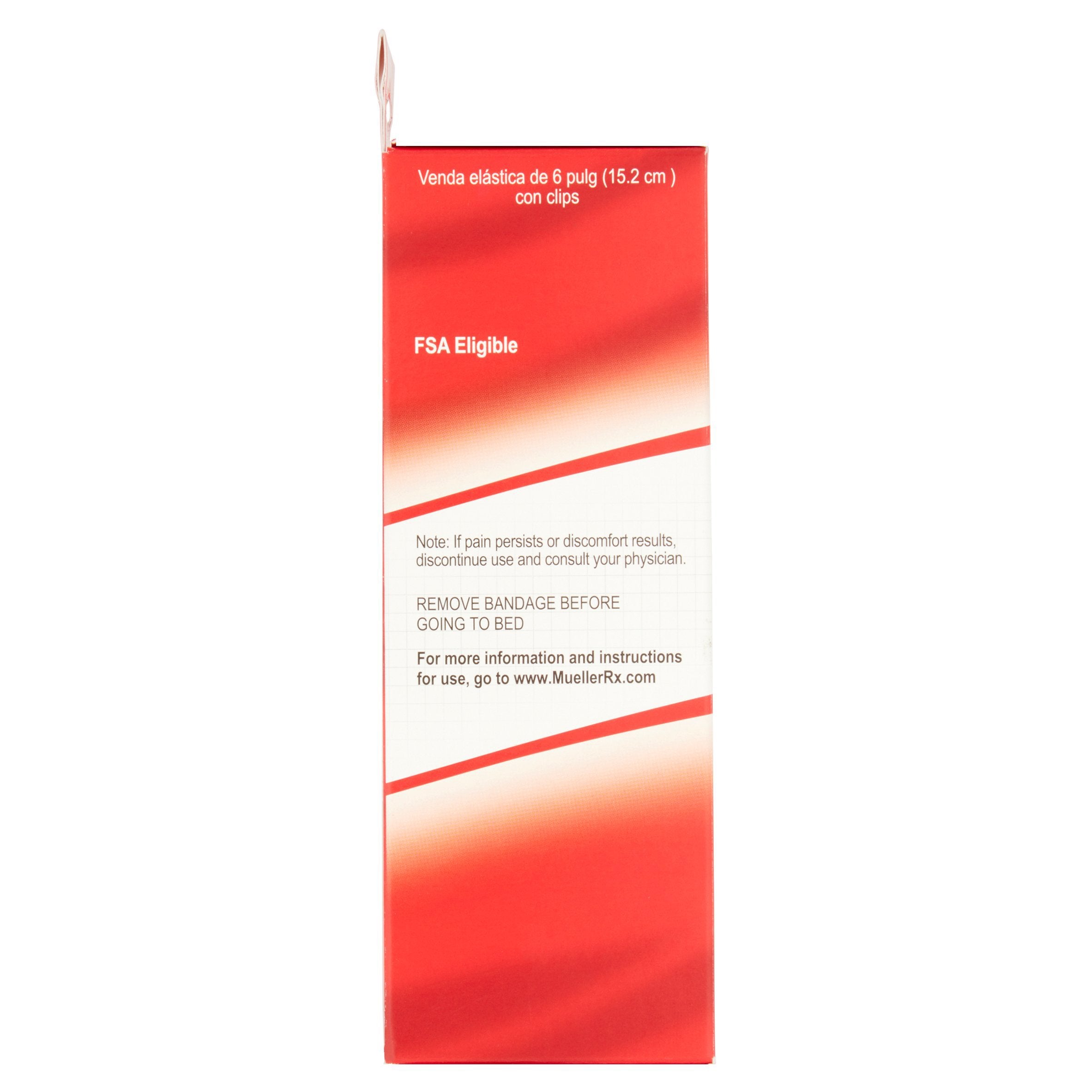 Elastic Bandage Mueller® 6 Inch X 5.3 Foot Clip Detached Closure Beige NonSterile Standard Compression - image 3
