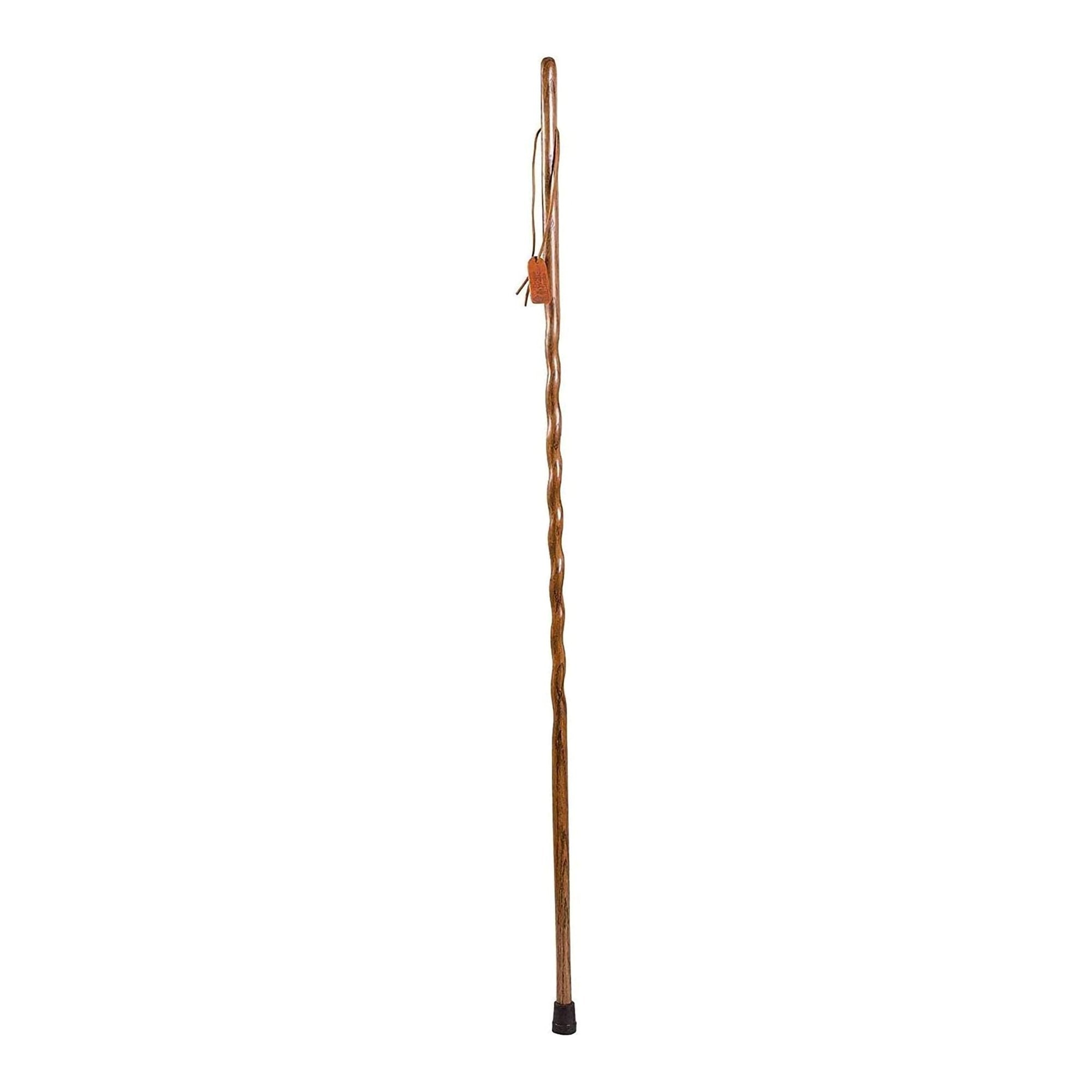 Brazos™ Twisted Oak Backpacker Handcrafted Walking Stick, 55-Inch, Brown (1 Unit)