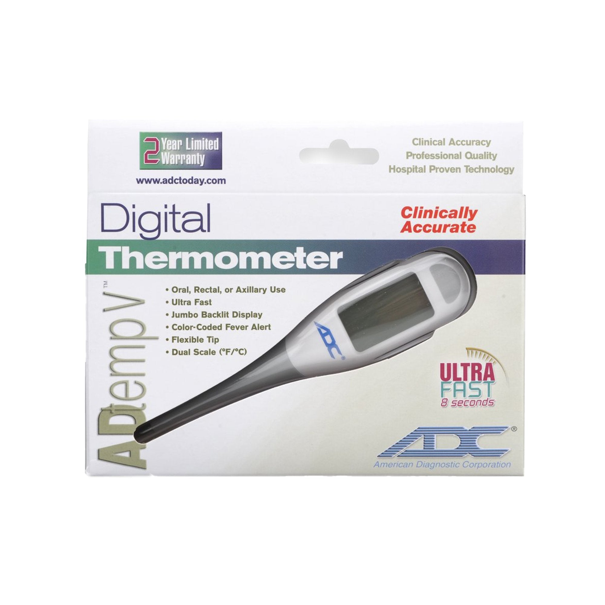 AdTemp™ Digital Stick Thermometer (12 Units)