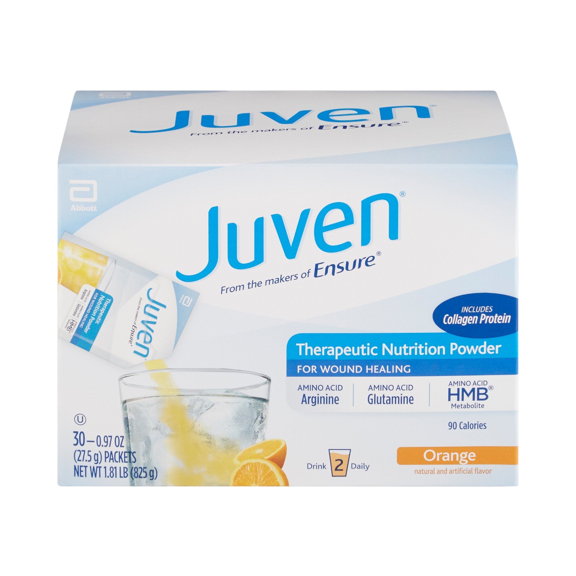 Juven® Orange Arginine/Glutamine Nutrition Powder, Healing & Muscle Support 0.97oz