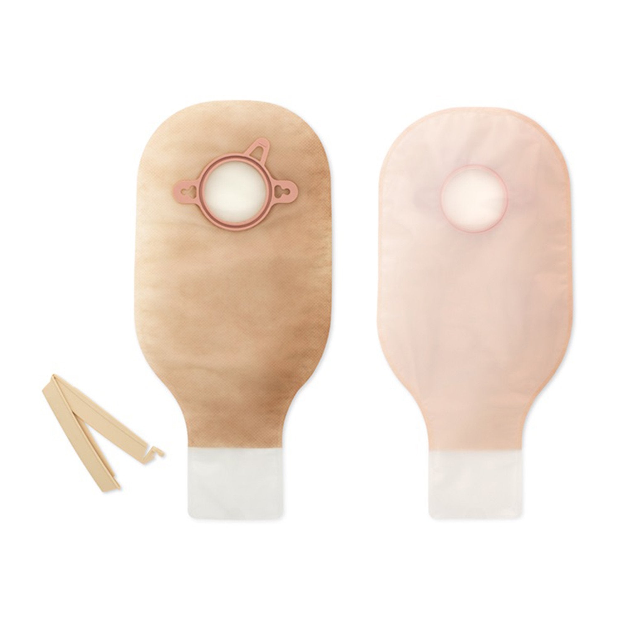 New Image™ Two-Piece Drainable Transparent Urostomy Pouch, 9 Inch Length, 1¾ Inch Flange (10 Units)