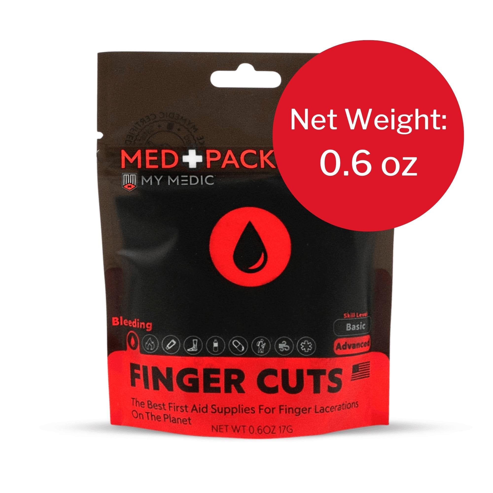 My Medic Med Packs First Aid Kit for Finger Cuts – Emergency Supplies in Portable Pouch (1 Unit)