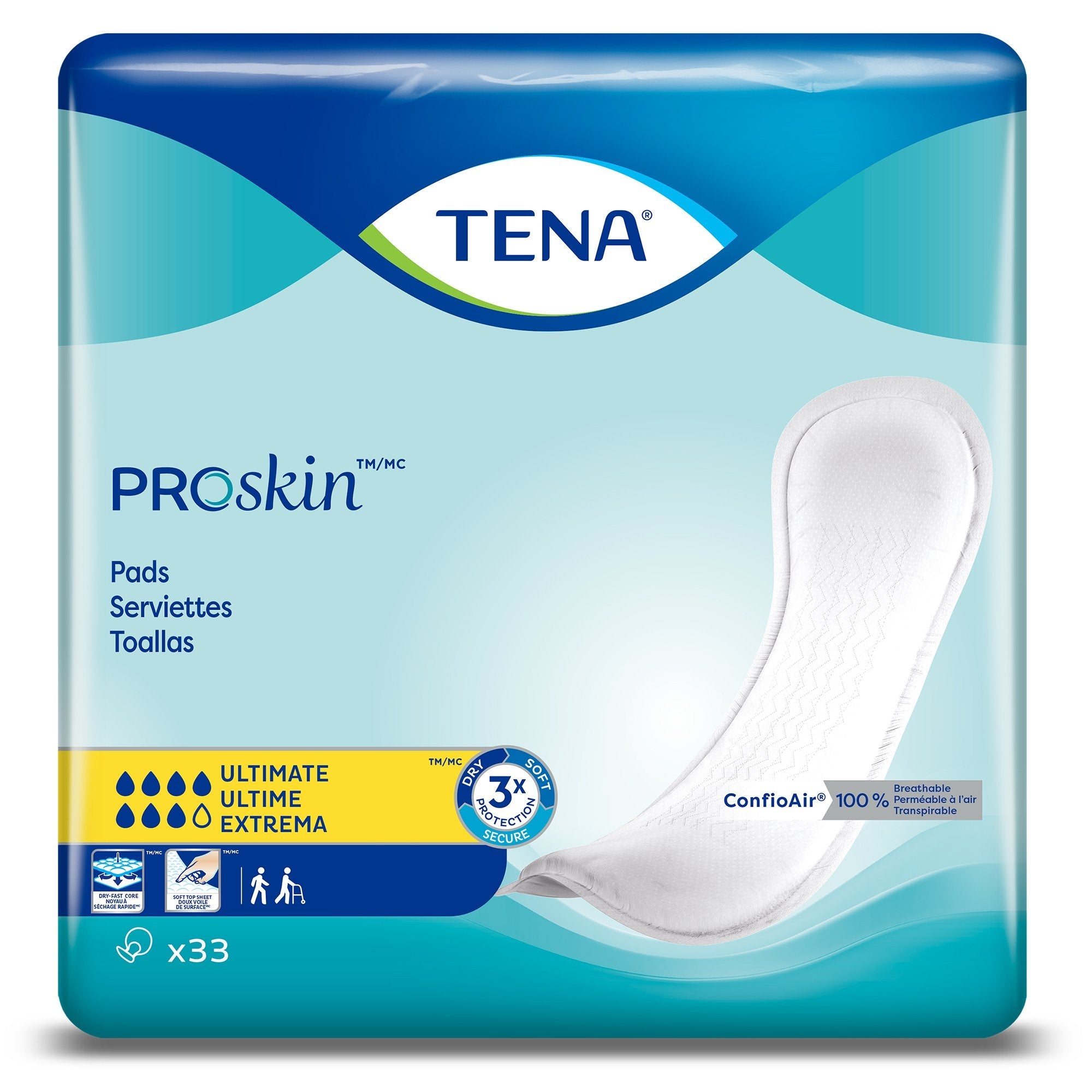 Tena® Light Ultimate Bladder Control Pad, 16-Inch Length (33 Units)