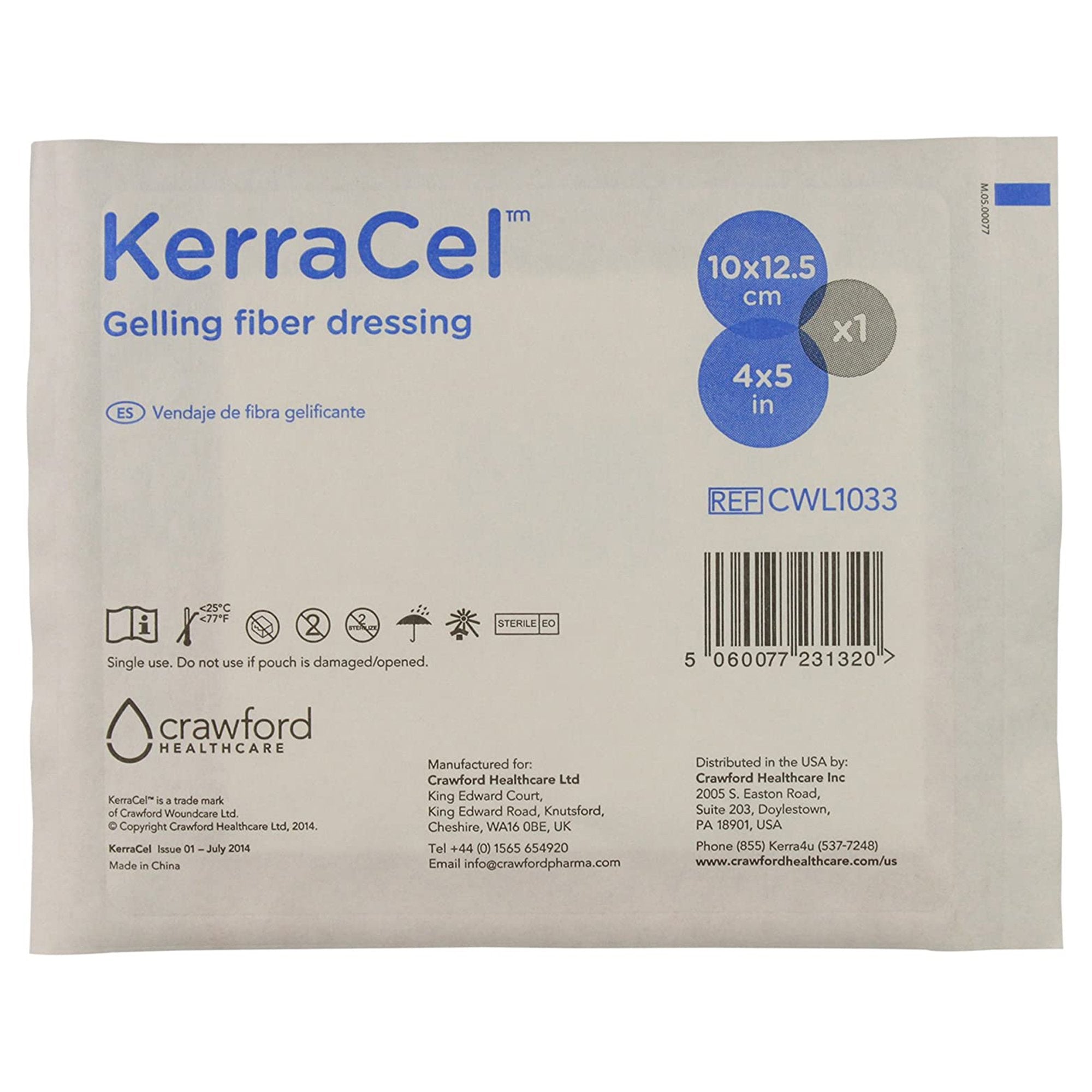 3M™ Kerracel™ Gelling Fiber Dressing, 4 x 5 Inch (10 Units)