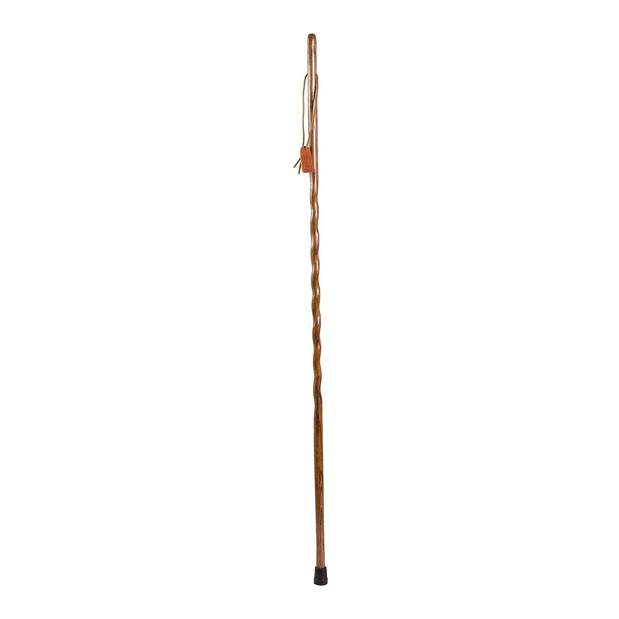 Brazos™ Twisted Oak Hitchhiker Handcrafted Walking Stick, 58-Inch, Brown (1 Unit)