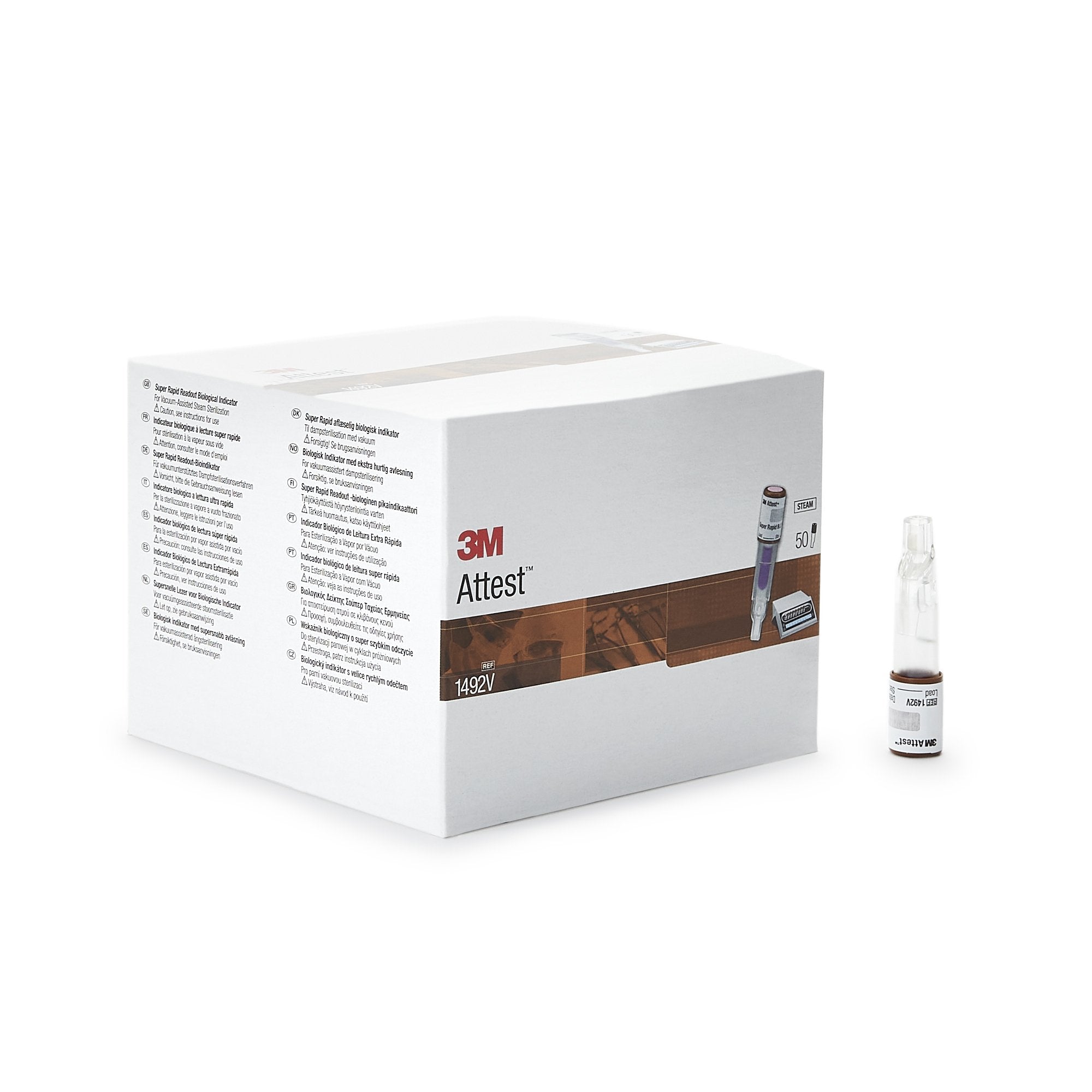 3M™ Attest™ Super Rapid Readout Sterilization Biological Indicator Vial (50 Units)