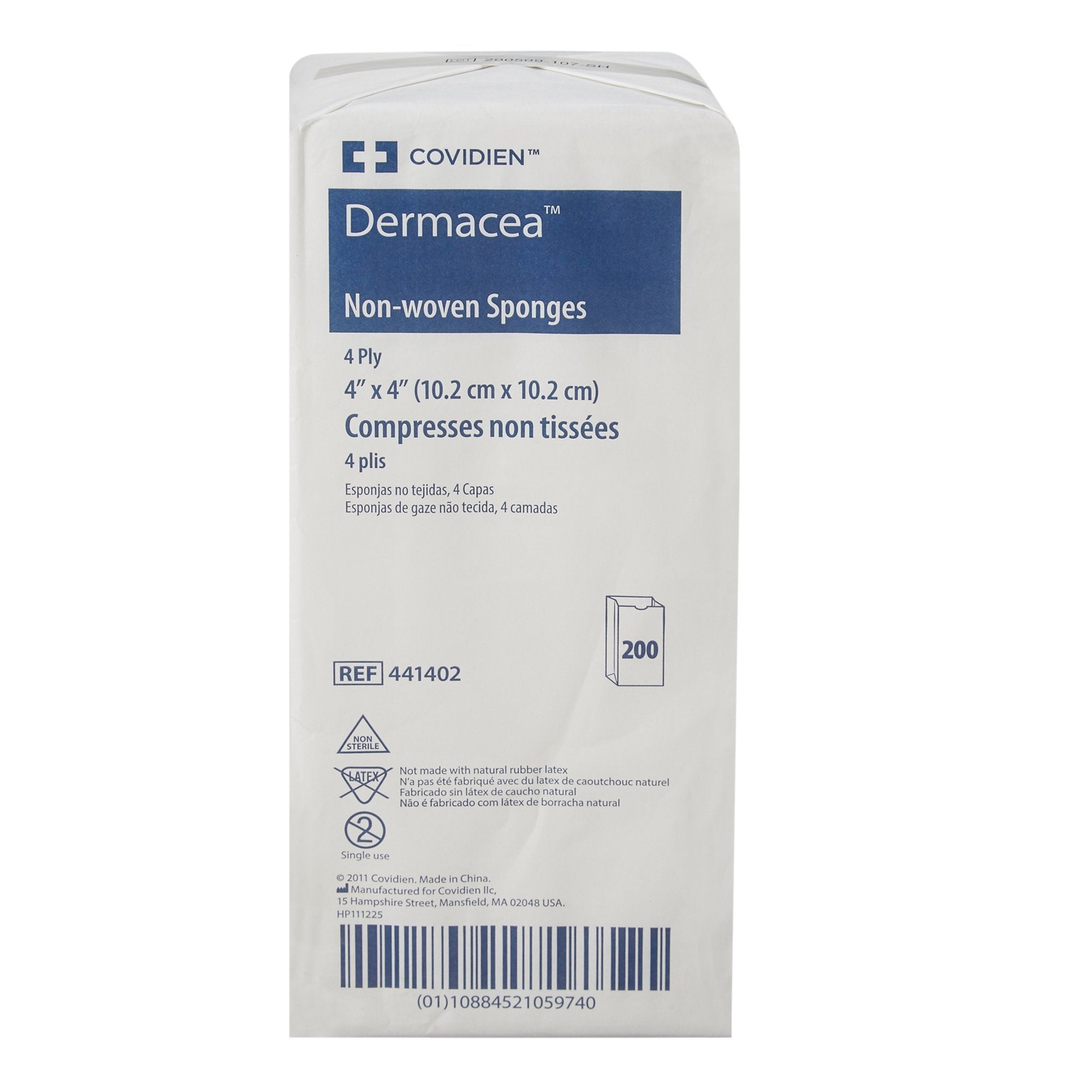 Dermacea™ Nonwoven Sponge, 4 x 4 Inch (2000 Units)