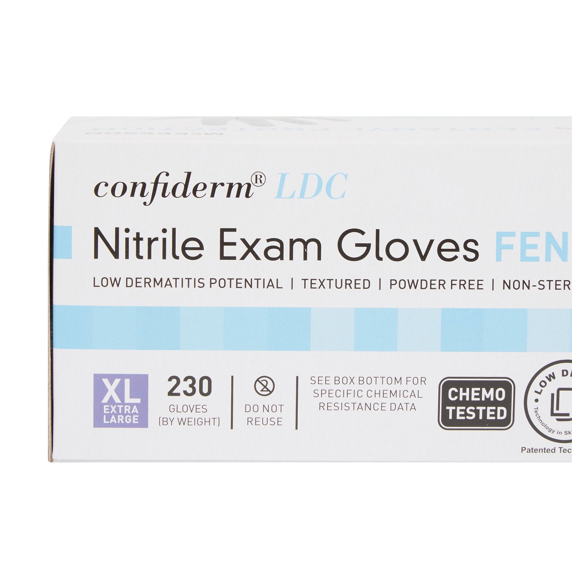 McKesson Confiderm® LDC Exam Glove, Extra Large, Blue (230 Units)