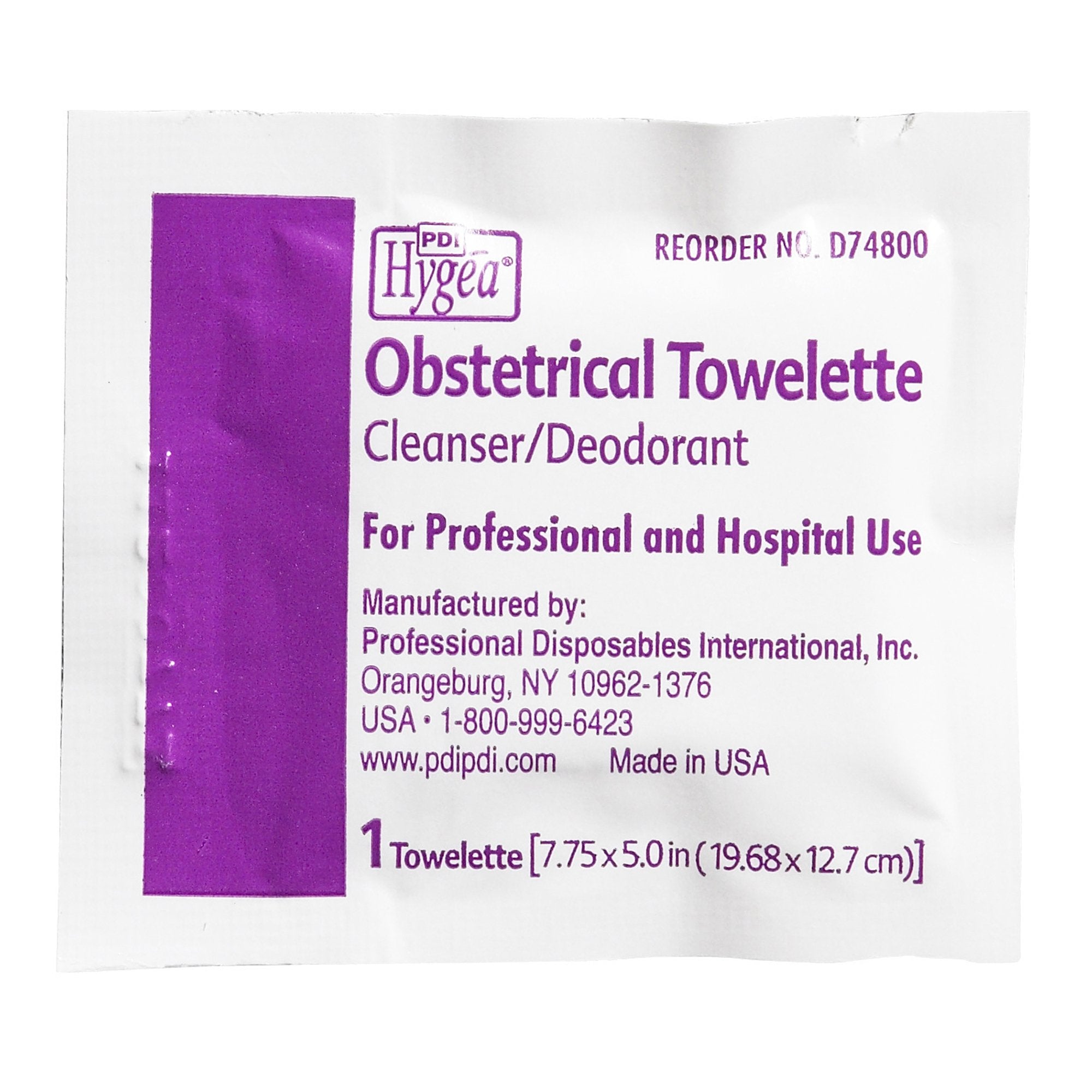 Hygea® Scented Obstetrical Towelette, Individual Pack (1000 Units)