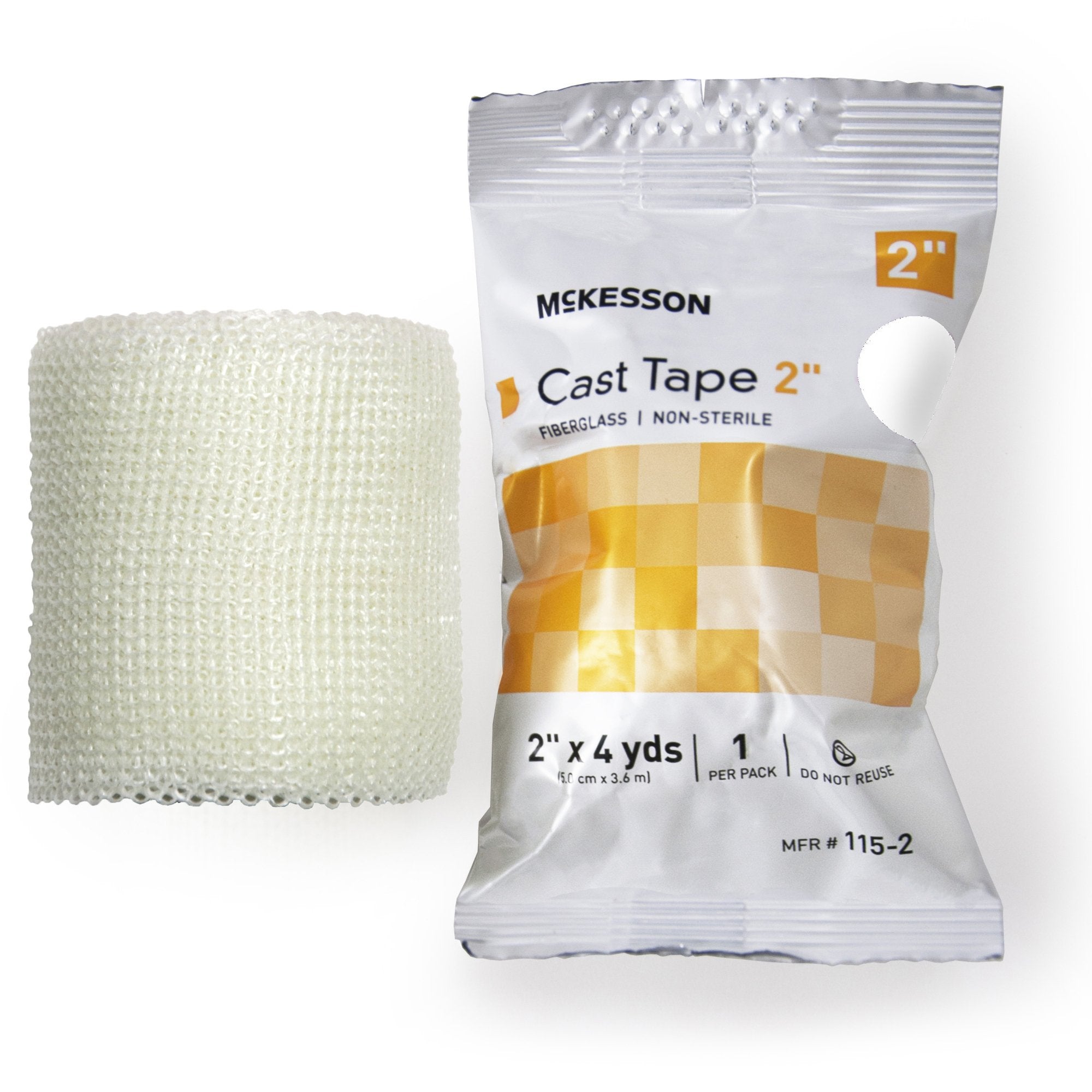 McKesson White Cast Tape, 2 Inch x 4 Yard (10 Units)