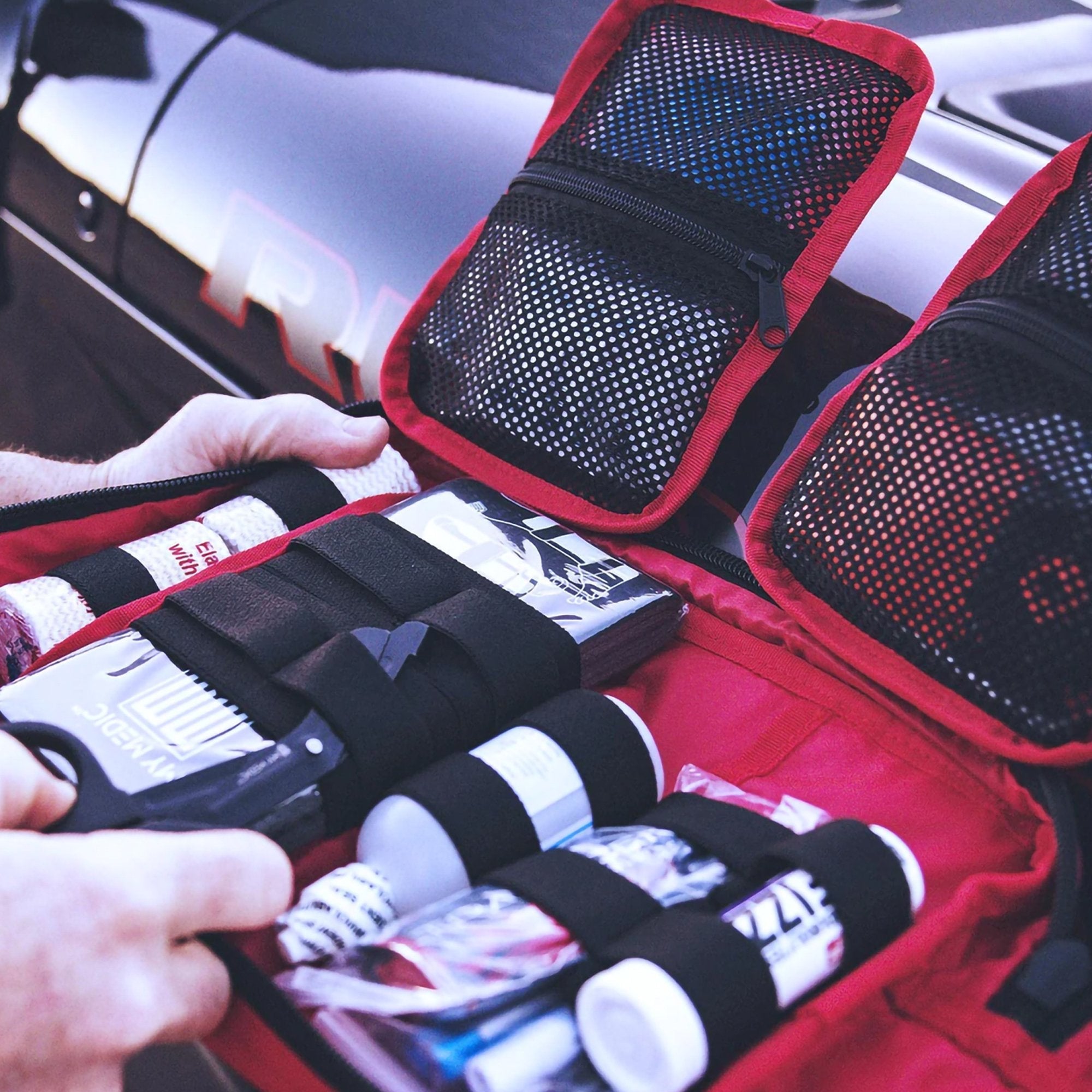 My Medic MyFAK First Aid Kit, Large Trauma Kit with Medical Supplies, Red (1 Unit)