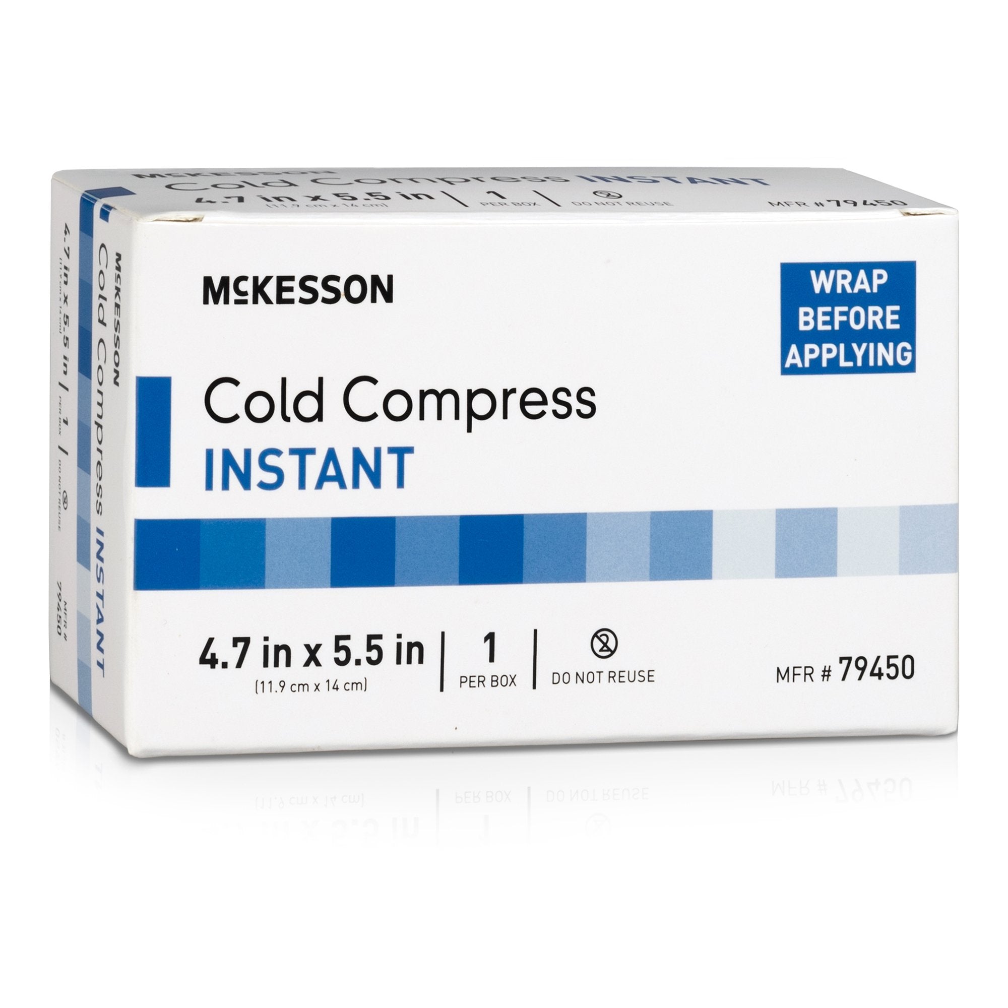 McKesson Instant Cold Pack, 4-7/10 x 5-1/2 Inch (10 Units)