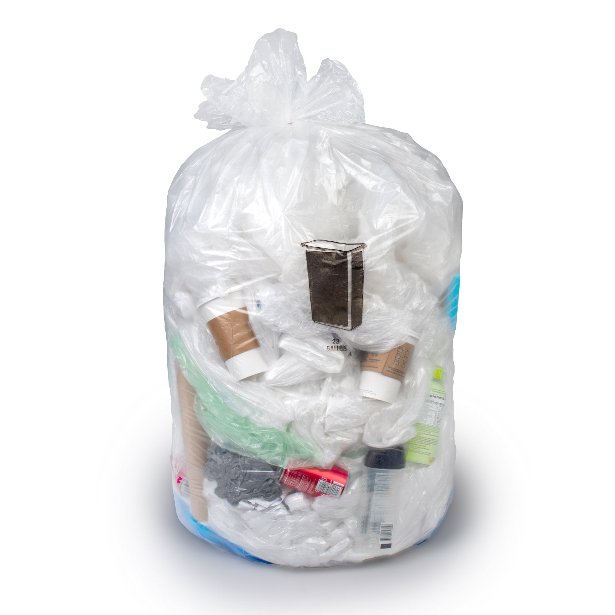 Colonial Bag Medium Duty Trash Bag, Clear, 10 gal. (1000 Units)