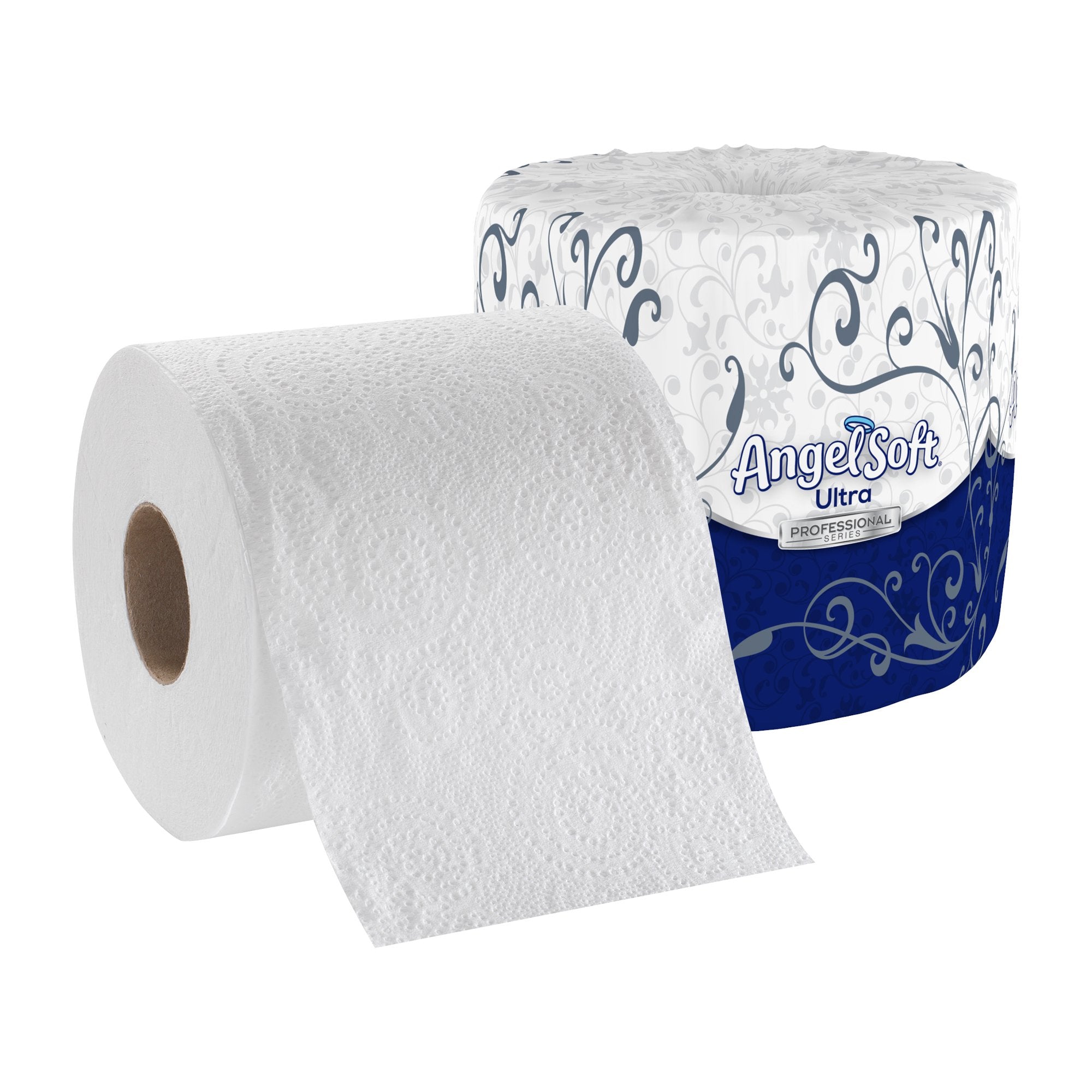 Angel Soft® Ultra Professional Series Toilet Paper, Soft, Absorbent, 2-Ply, White, 450 Sheets (1 Unit)