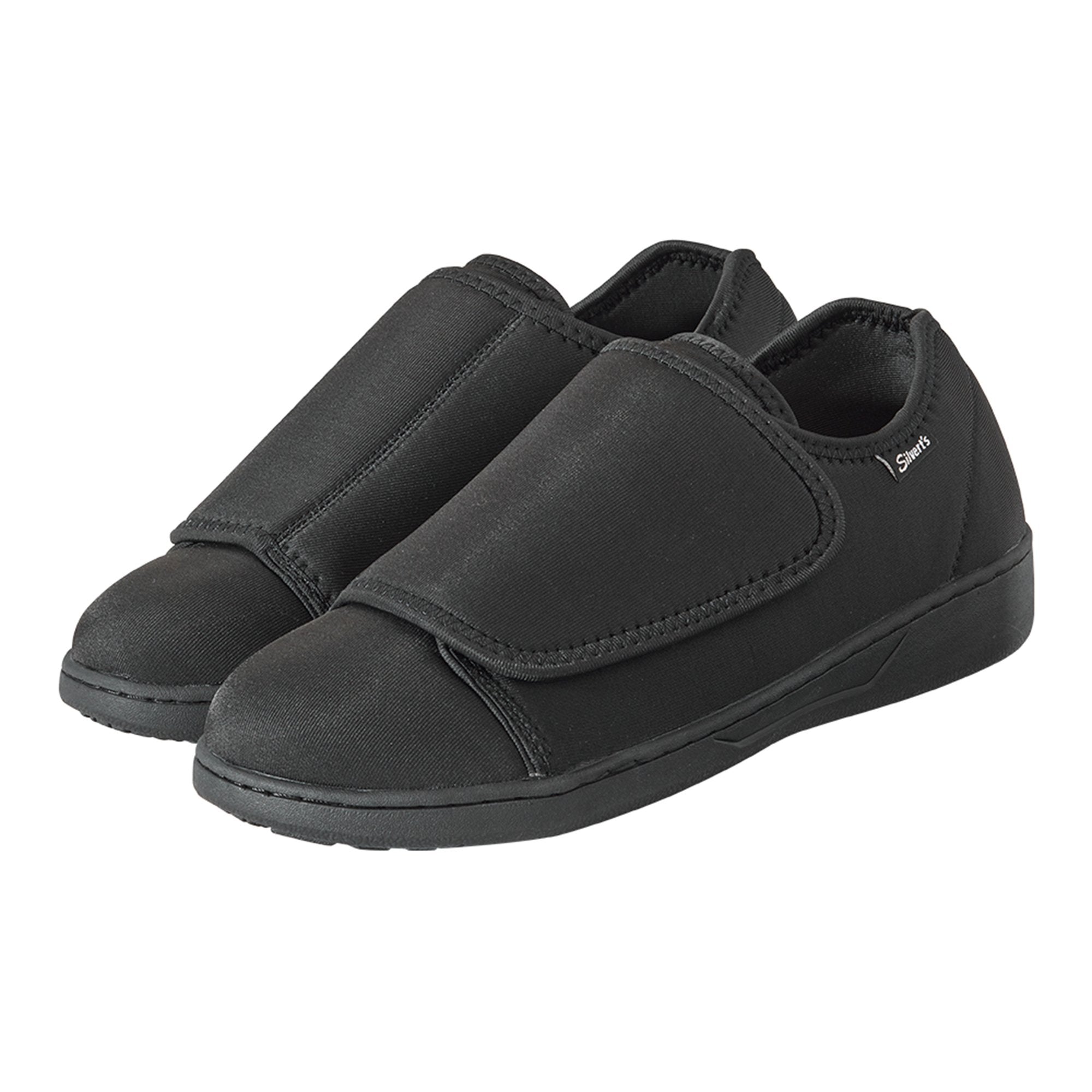 Silverts® Ultra Comfort Flex Hook and Loop Closure Shoe, Size 10, Black (1 Unit)