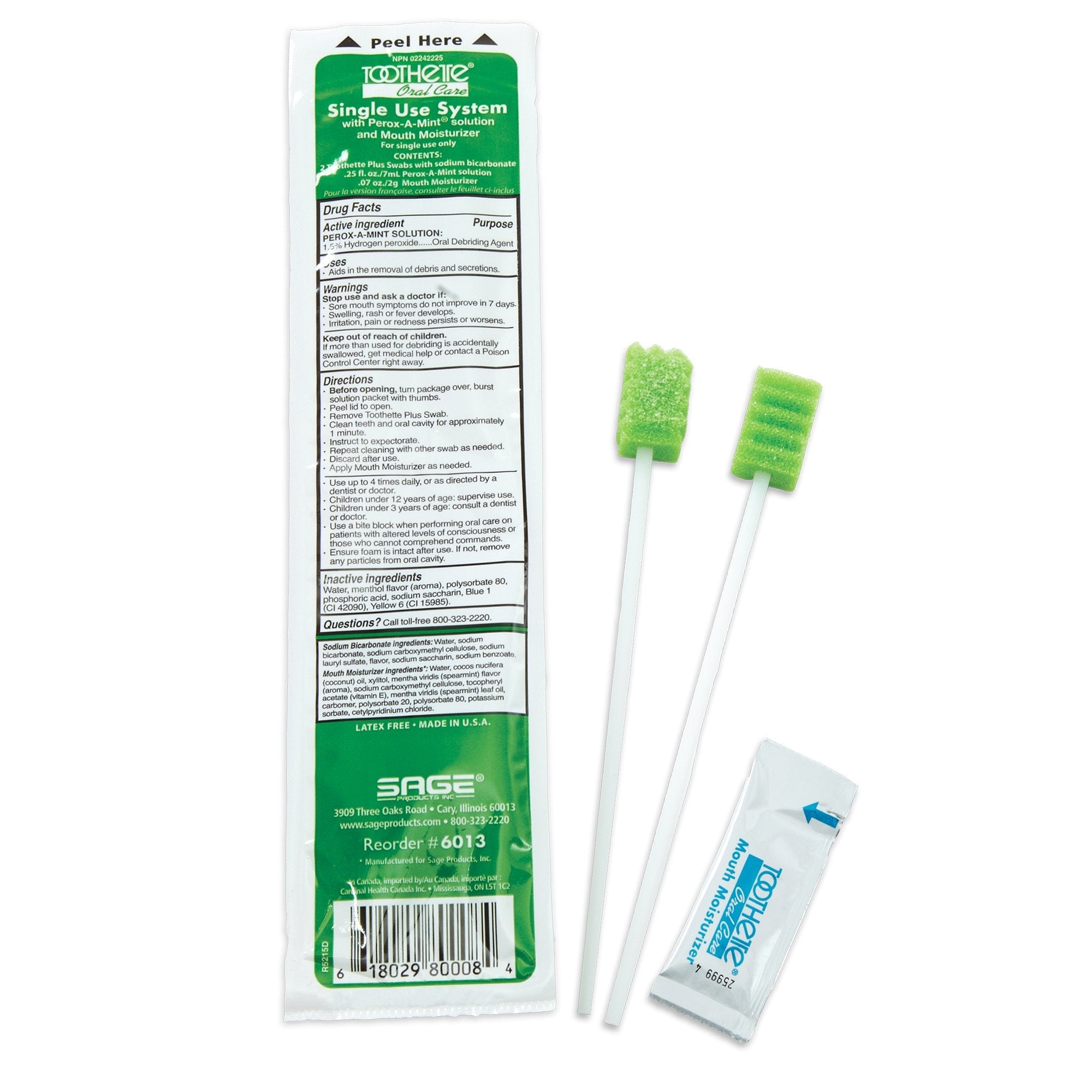 Toothette® Oral Swab Kit with 2 Swabs (1 Unit)