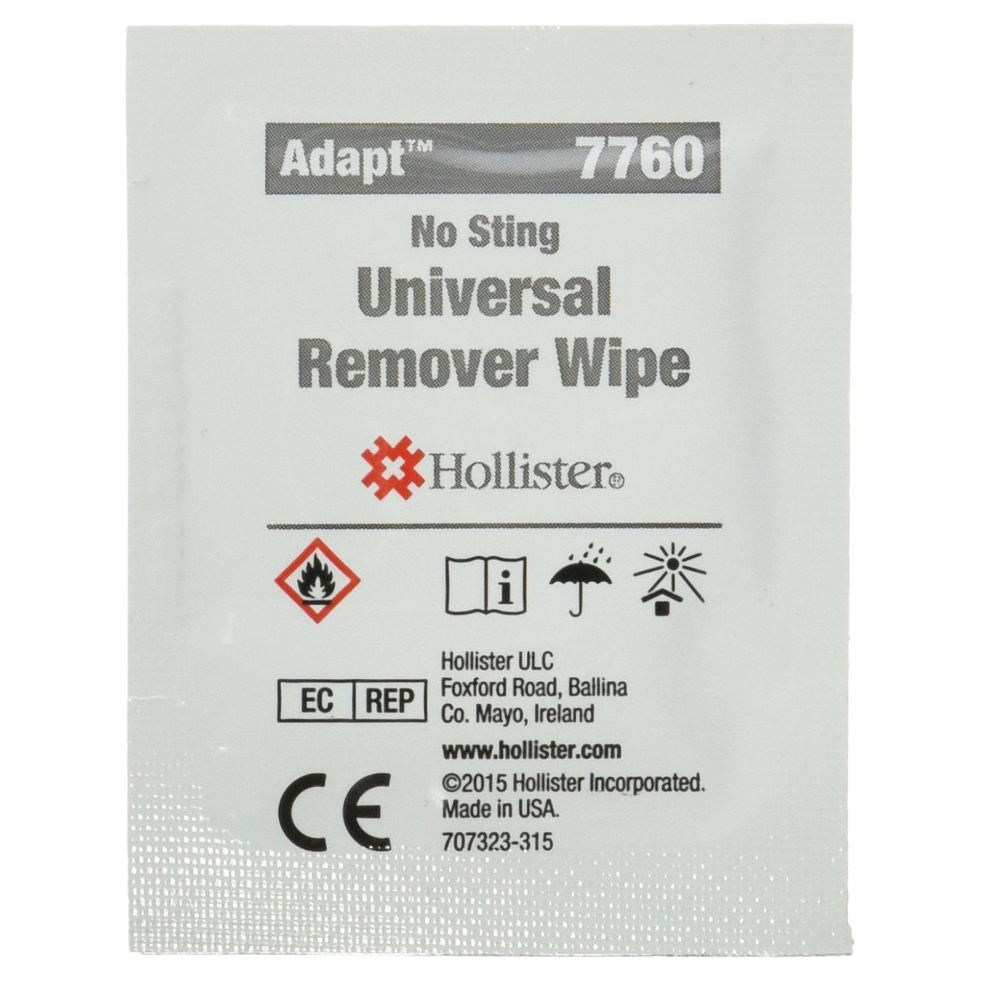 Adapt Adhesive & Barrier Remover Wipes, 1.5x2" - 50 Pack for Ostomy Care