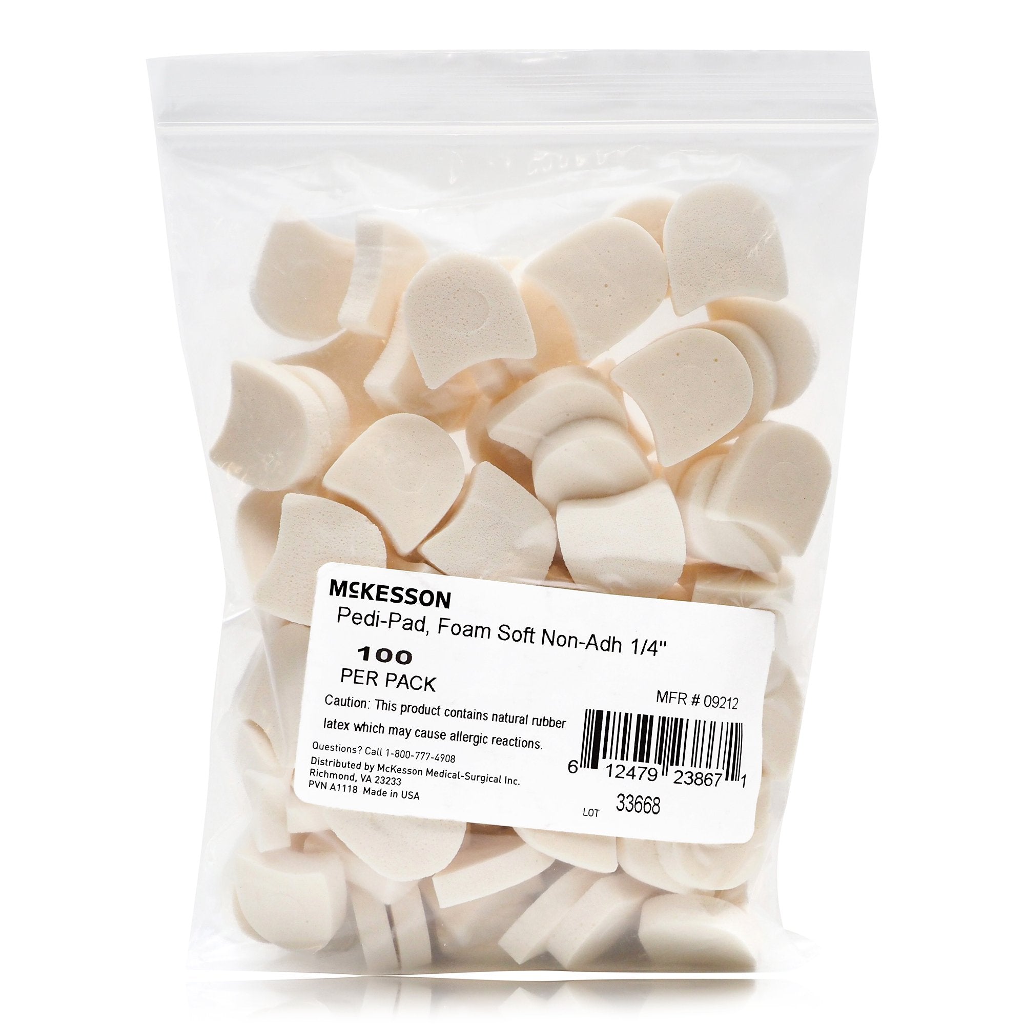 McKesson Pedi-Pads, Nonadhesive Corn Pads, Foot (100 Units)