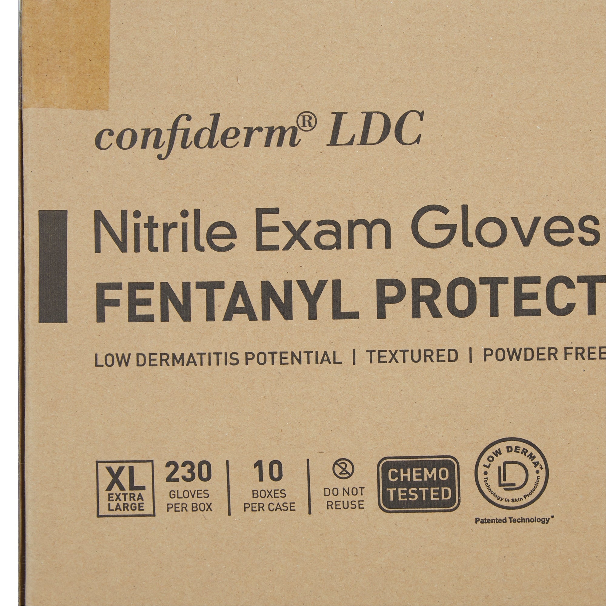 McKesson Confiderm® LDC Exam Glove, Extra Large, Blue (230 Units)