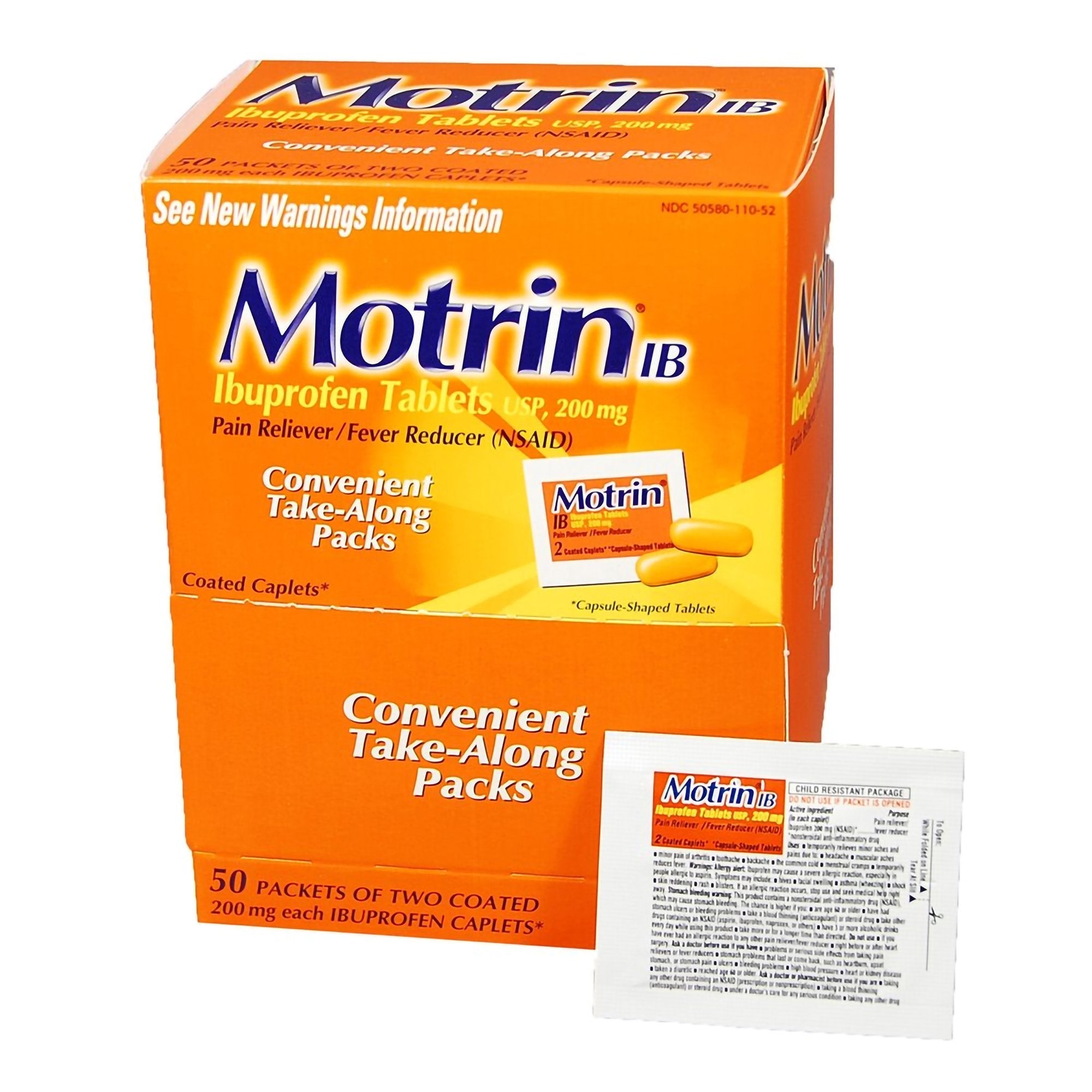 Motrin® IB Ibuprofen Pain Relief (50 Units)