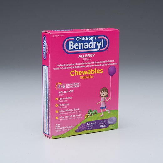 Children's Benadryl® Diphenhydramine Children's Allergy Relief (20 Units)