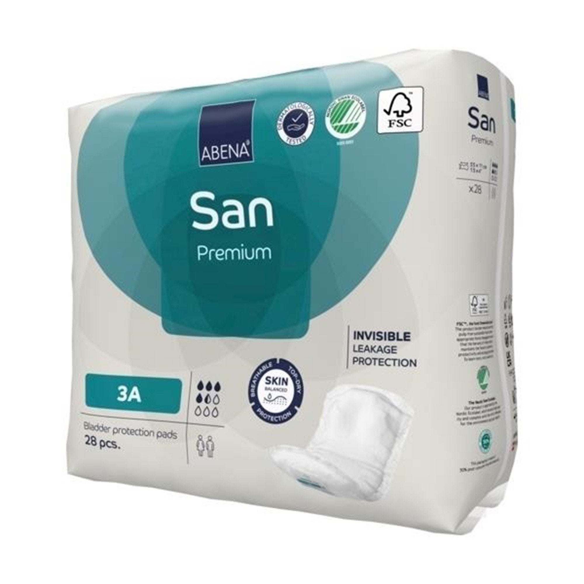 Abena® San Premium Bladder Protection Pads, Size 3A (196 Units)