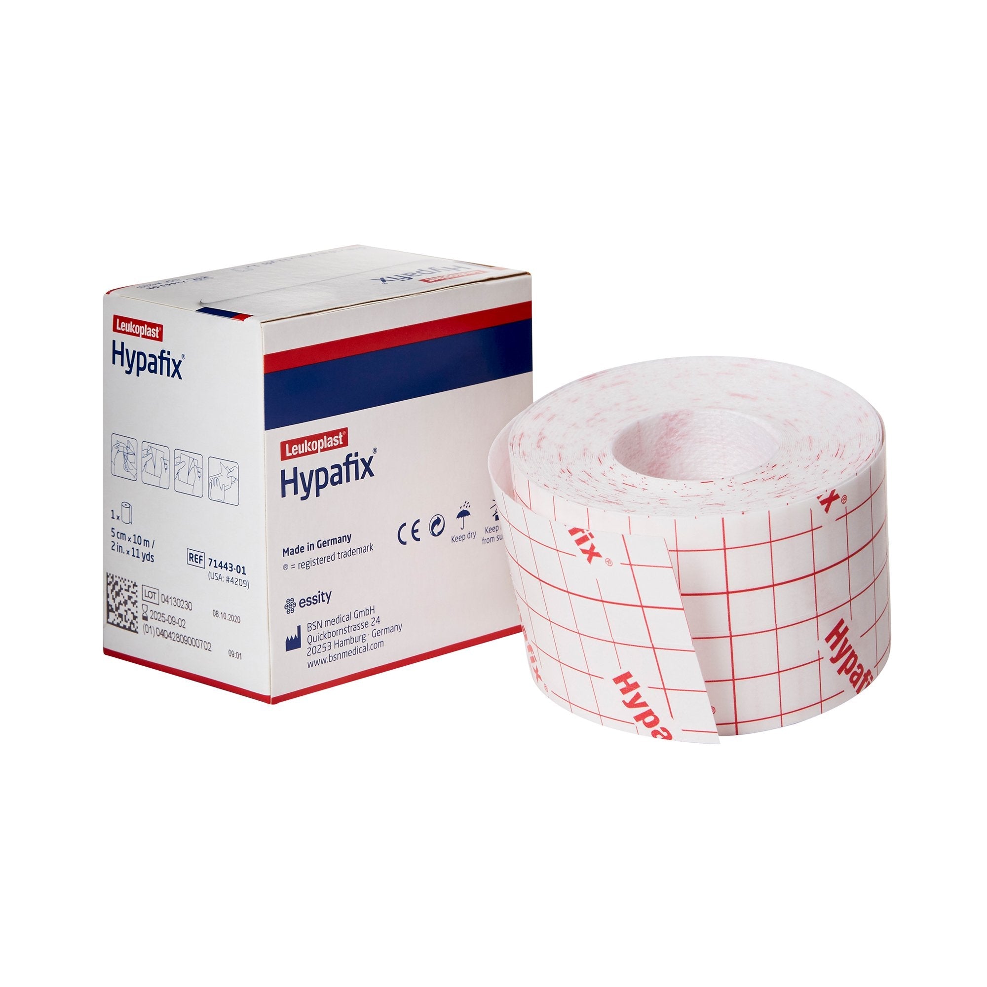 Hypafix® Nonwoven Dressing Retention Tape, 2 Inch x 10 Yard, White (1 Unit)