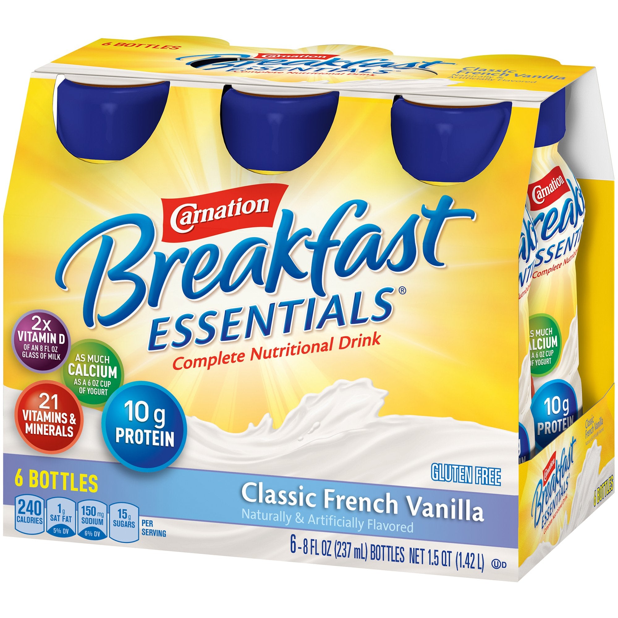 Oral Supplement Carnation Breakfast Essentials® French Vanilla Flavor Liquid 8 oz. Bottle - image 6
