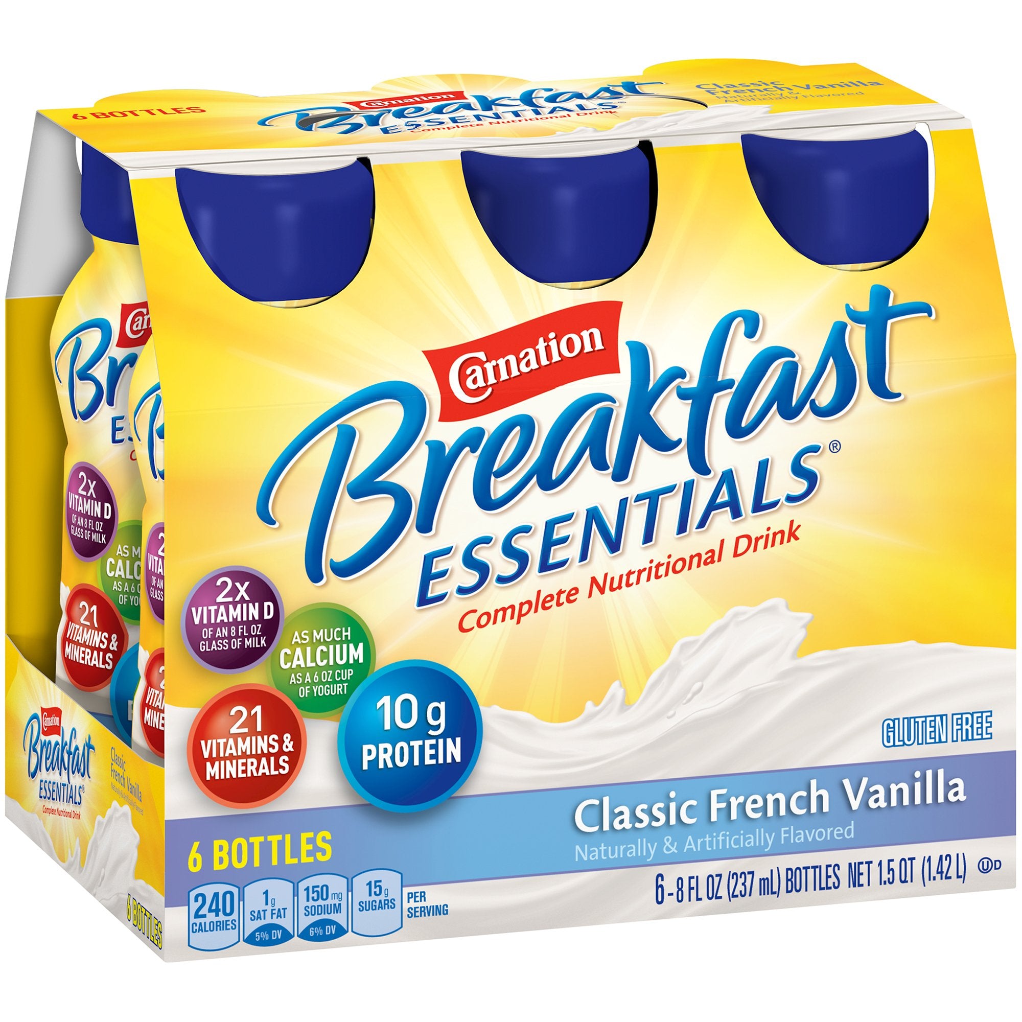 Oral Supplement Carnation Breakfast Essentials® French Vanilla Flavor Liquid 8 oz. Bottle - image 5