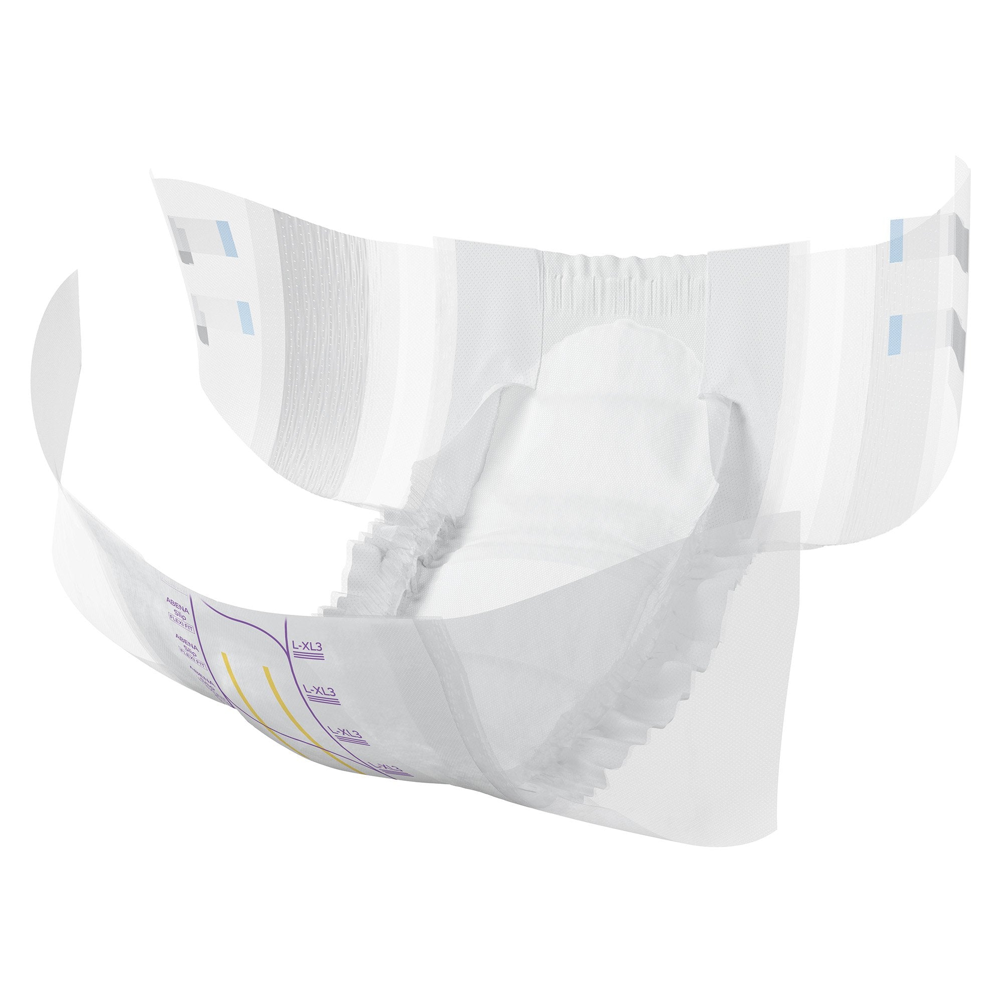 Incontinence Brief Abena Slip Flexi Fit Adult Large / X-Large Unisex Disposable Heavy Absorbency - image 6