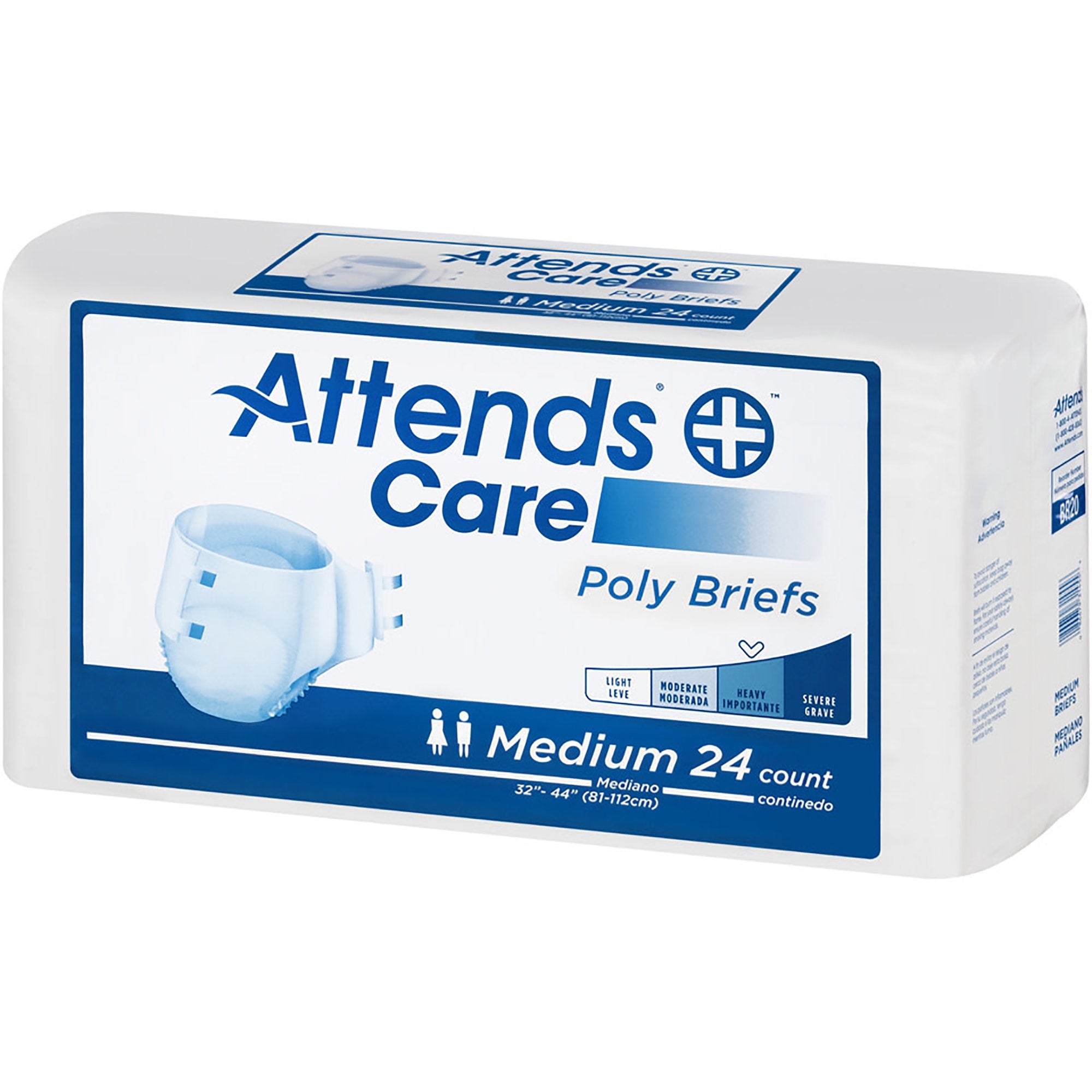 Attends® Care Heavy Incontinence Brief, Medium (24 Units)