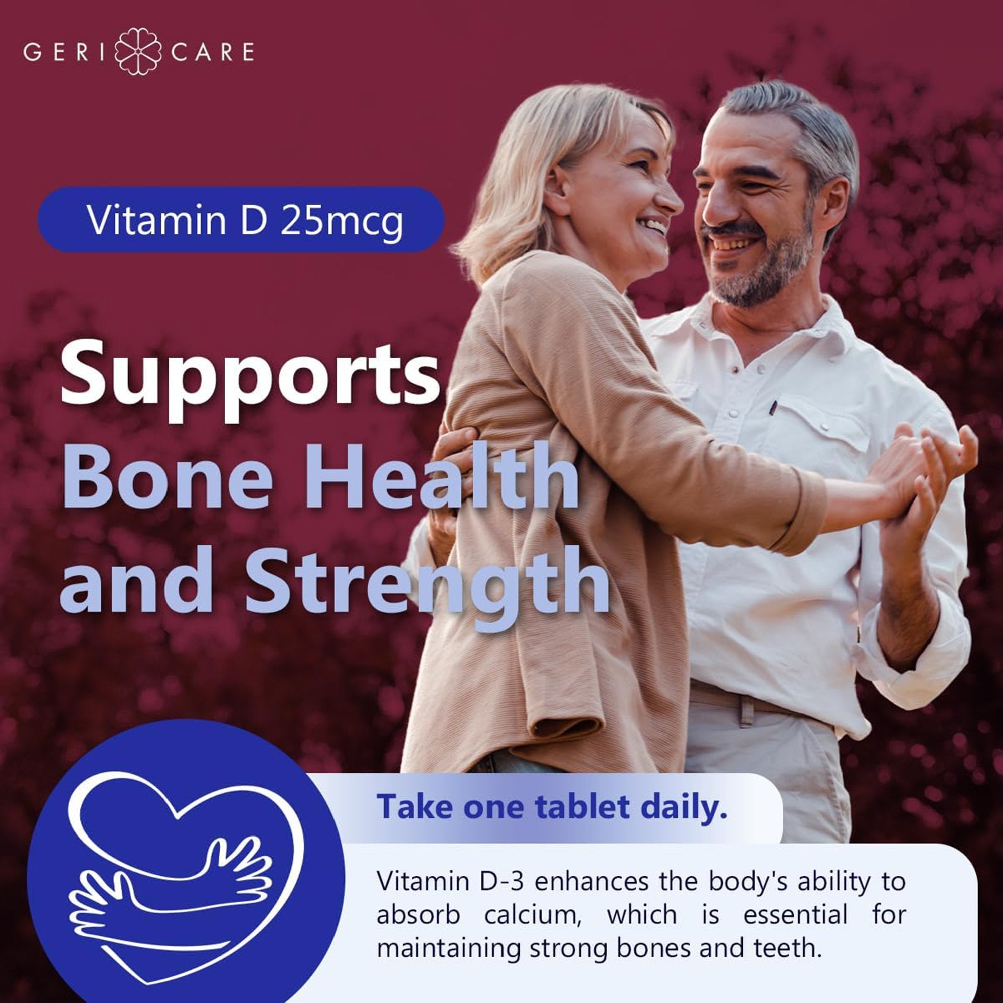 Vitamin Supplement Geri-Care® Vitamin D3 1,000 IU Strength Tablet 100 per Bottle - image 7