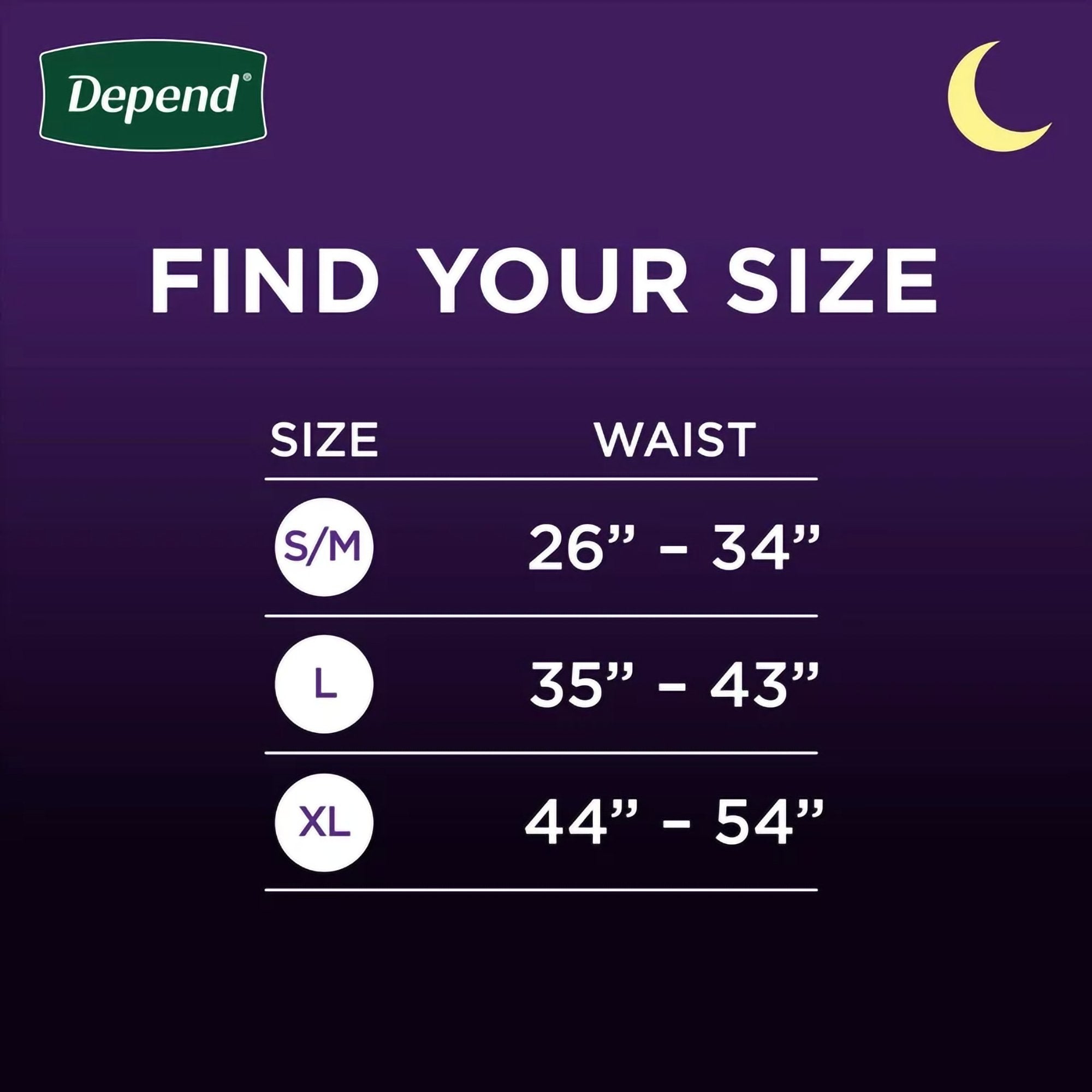 Absorbent Underwear Depend® Night Defense® Pull On with Tear Away Seams Adult Small / Medium Male Disposable Heavy Absorbency - image 5