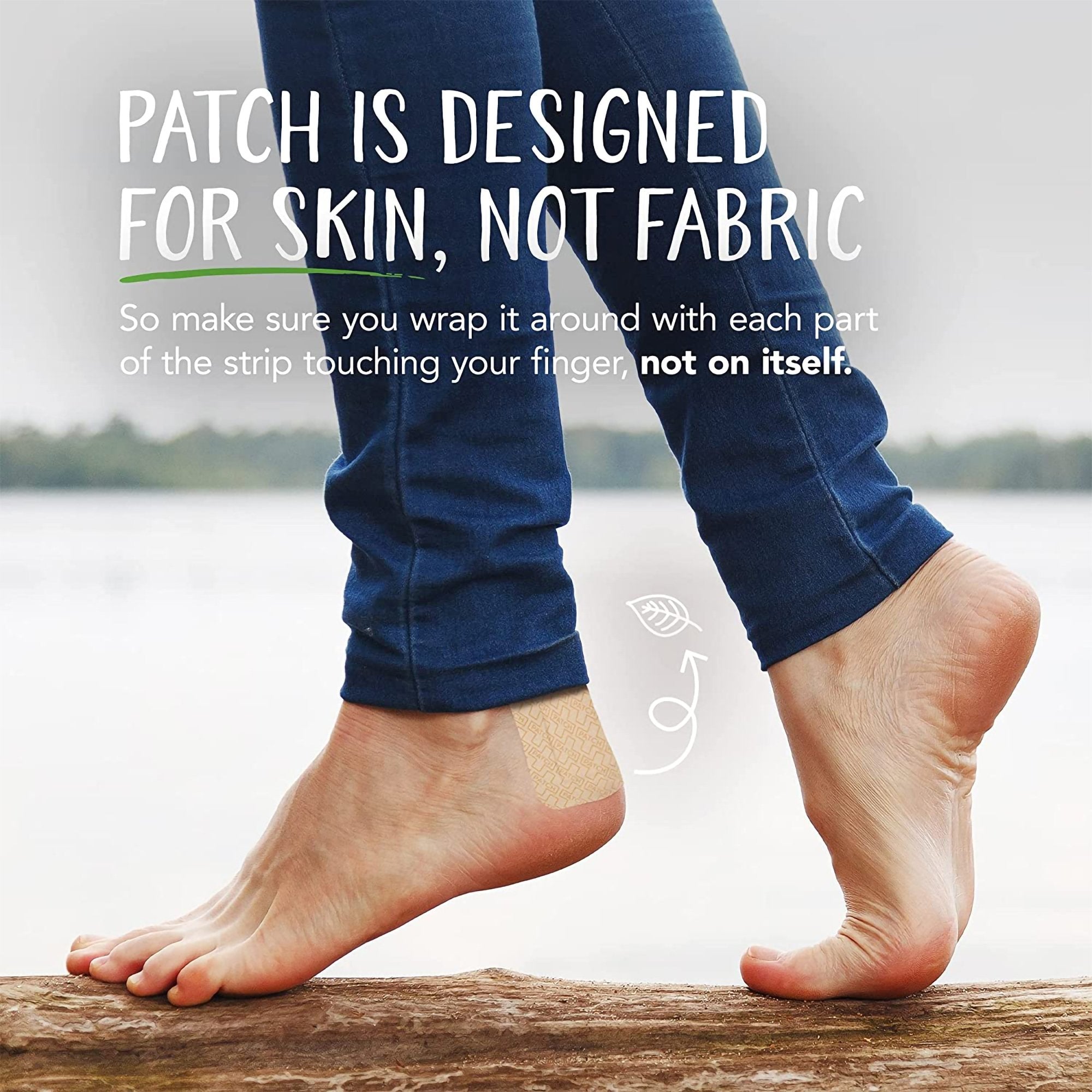 Adhesive Strip Patch™ Bamboo / Aloe Vera Tan 2 X 3 Inch / 3 X 3 Inch Sterile - image 4