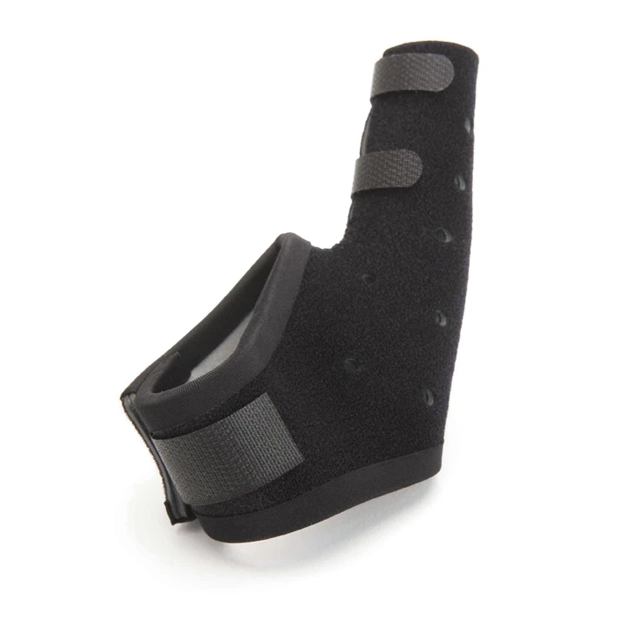 Thumb Brace Exos® Extended Short Thumb Spica™ Adult Small Hook and Loop Strap Closure Left Hand Black