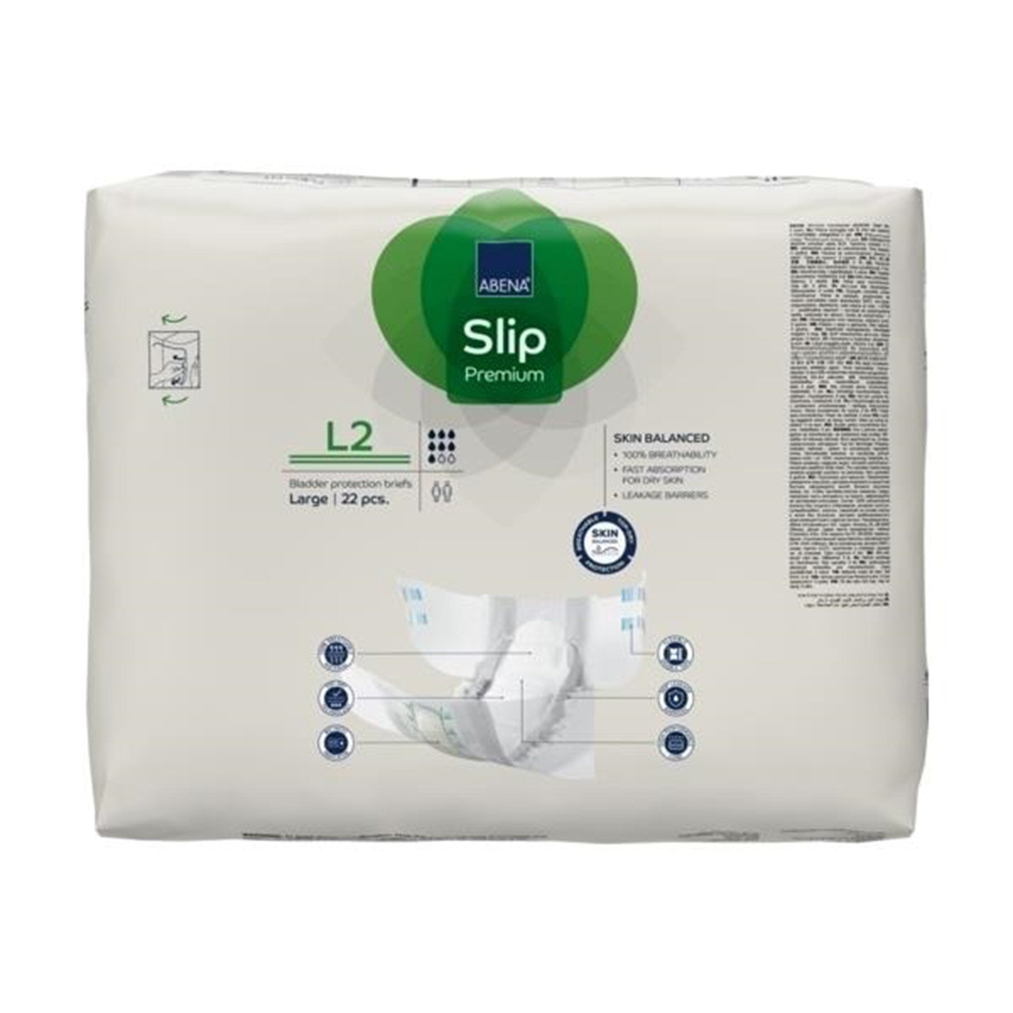 Abena® Slip Premium L2 Incontinence Brief, Large (22 Units)