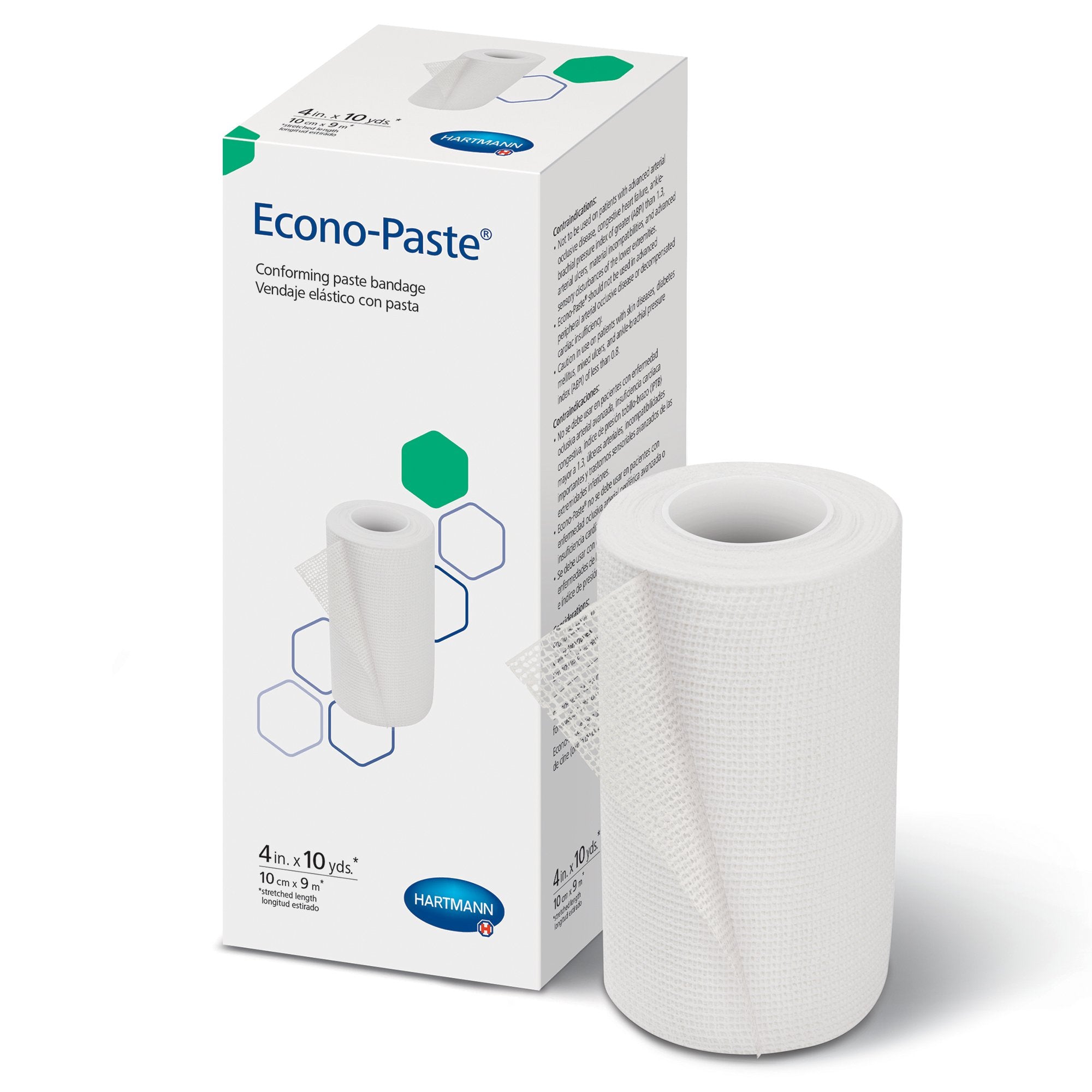 Econo-Paste® Impregnated Conforming Dressing, 4 Inch x 10 Yard (12 Units)