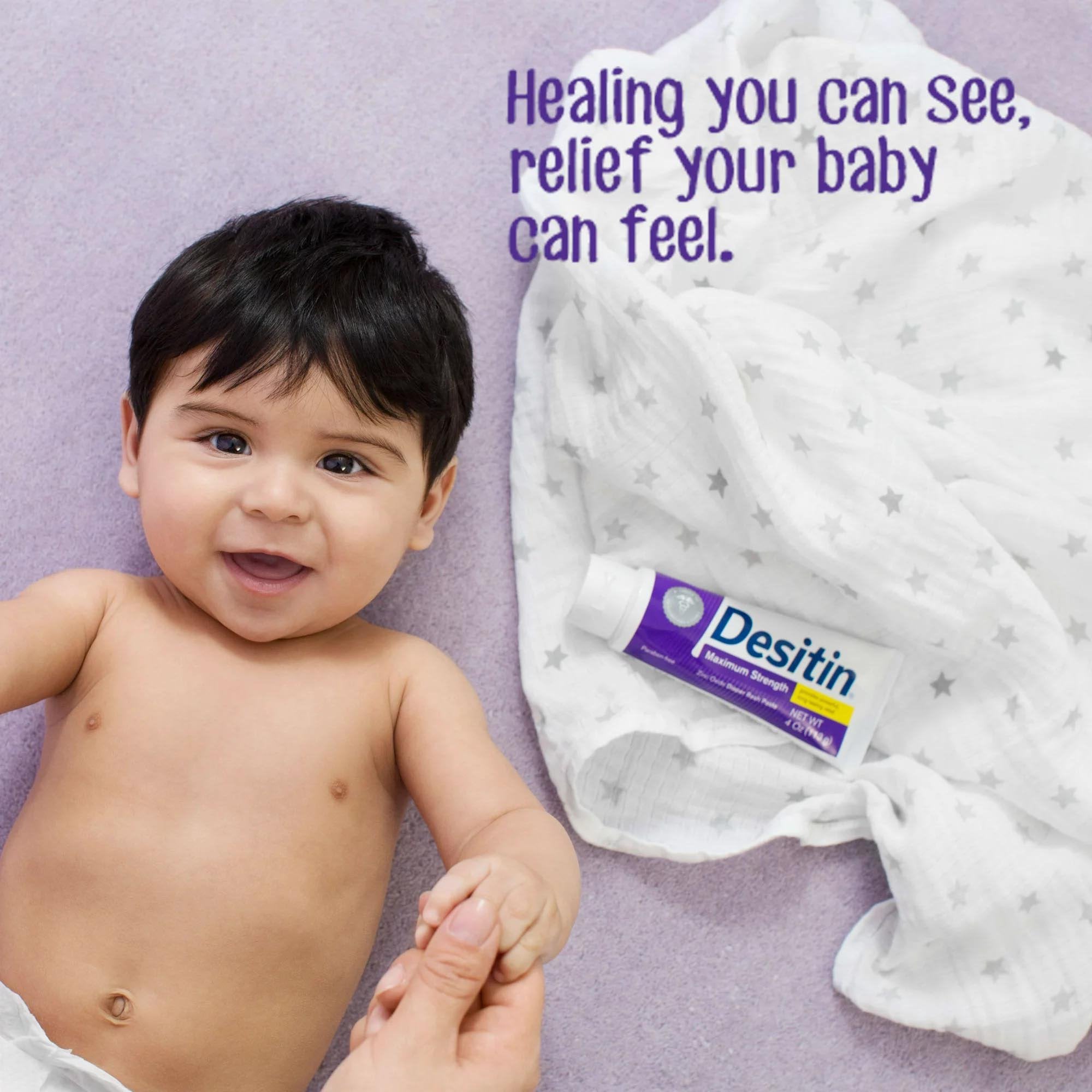 Diaper Rash Treatment Desitin® Maximum Strength 2 oz. Tube Scented Paste - image 6