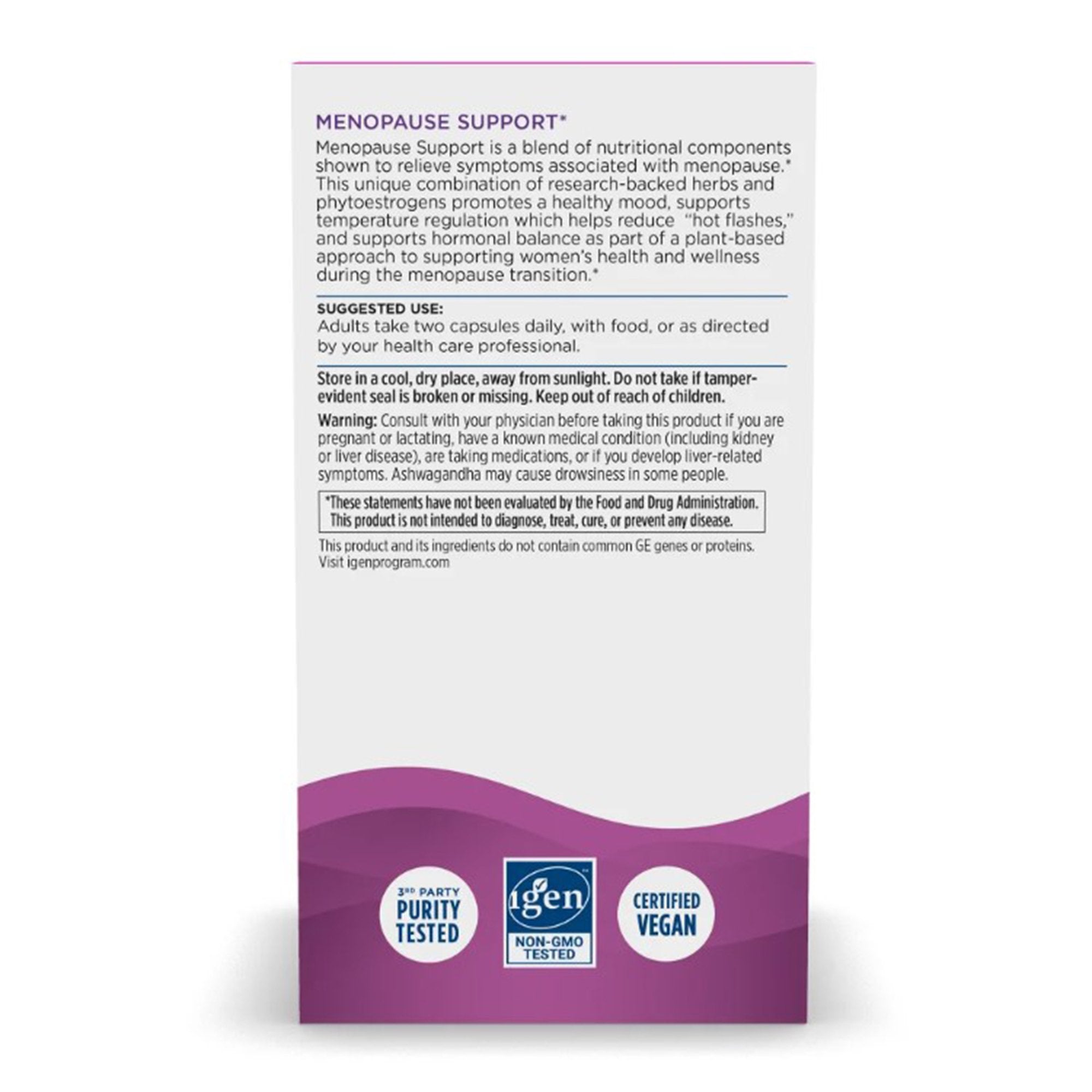 Dietary Supplement Nordic Naturals® Menopause Support Calcium 100 mg Strength Capsule 60 per Bottle - image 6