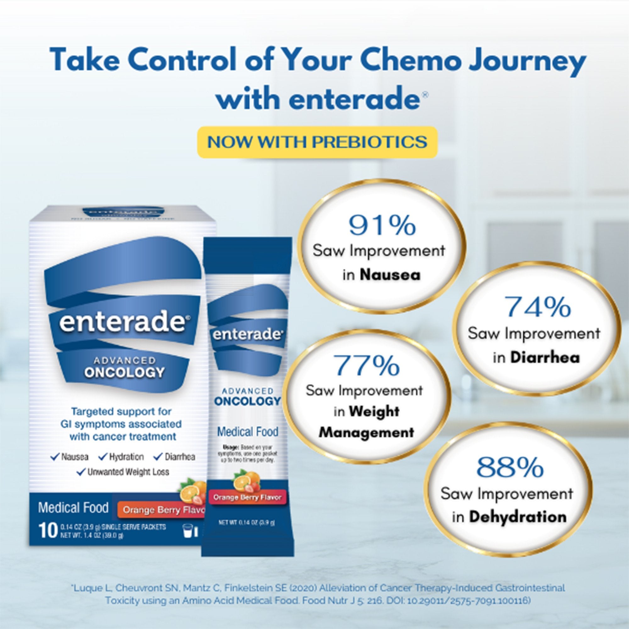 Oral Supplement enterade® Advanced Oncology Orange Berry Powder 0.13 oz. Individual Packet - image 6